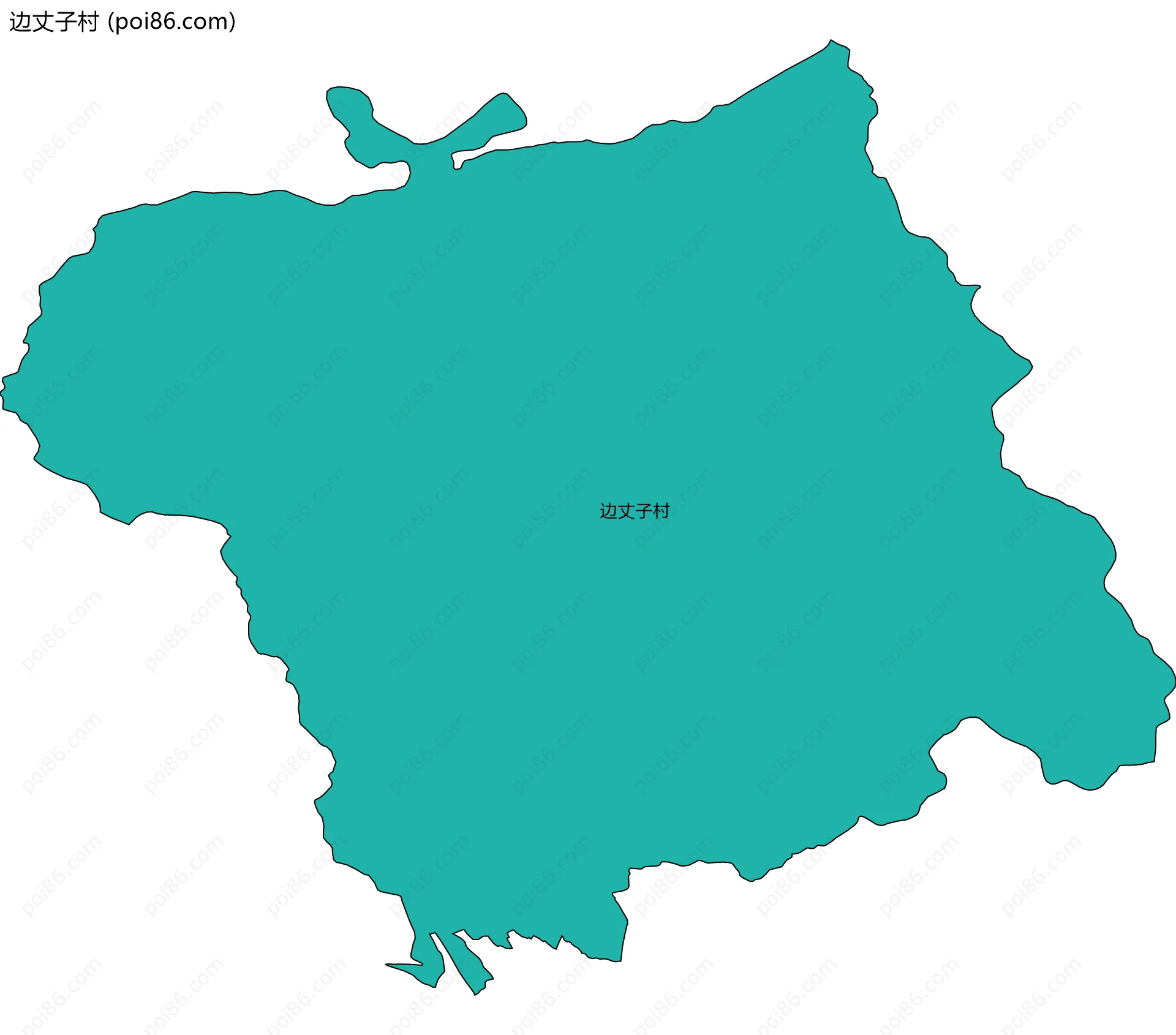 边丈子村边界地图