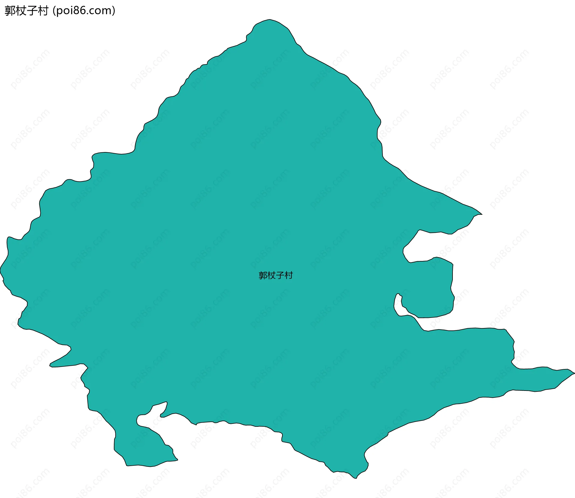 郭杖子村边界地图