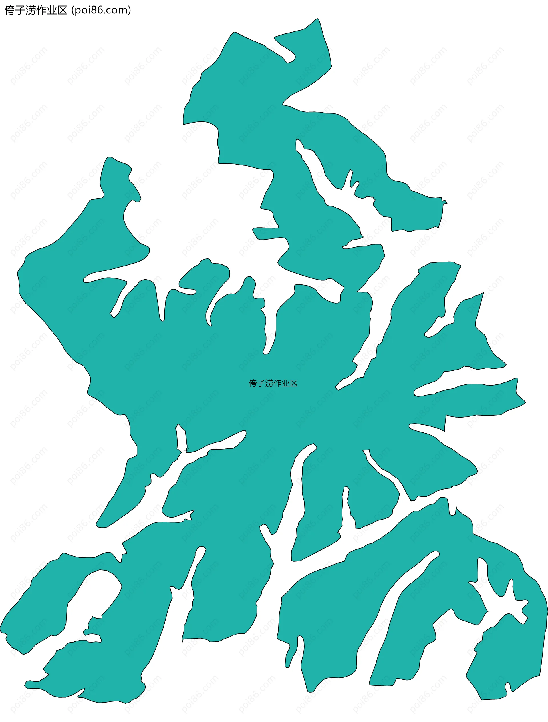 侉子涝作业区边界地图