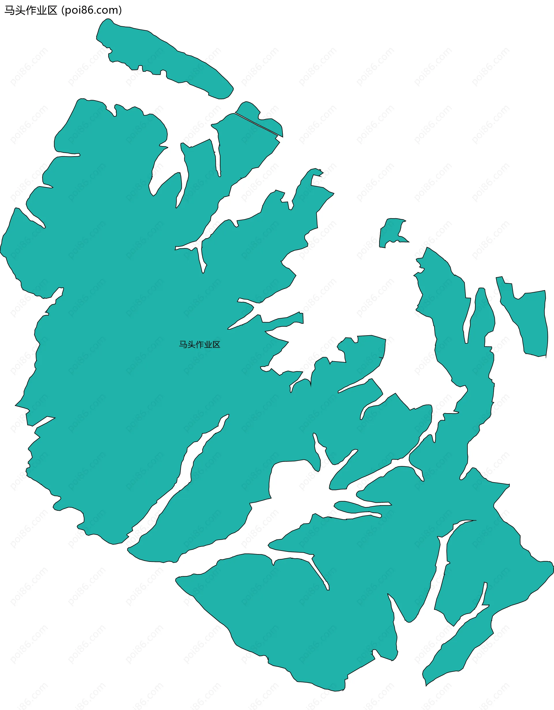 马头作业区边界地图