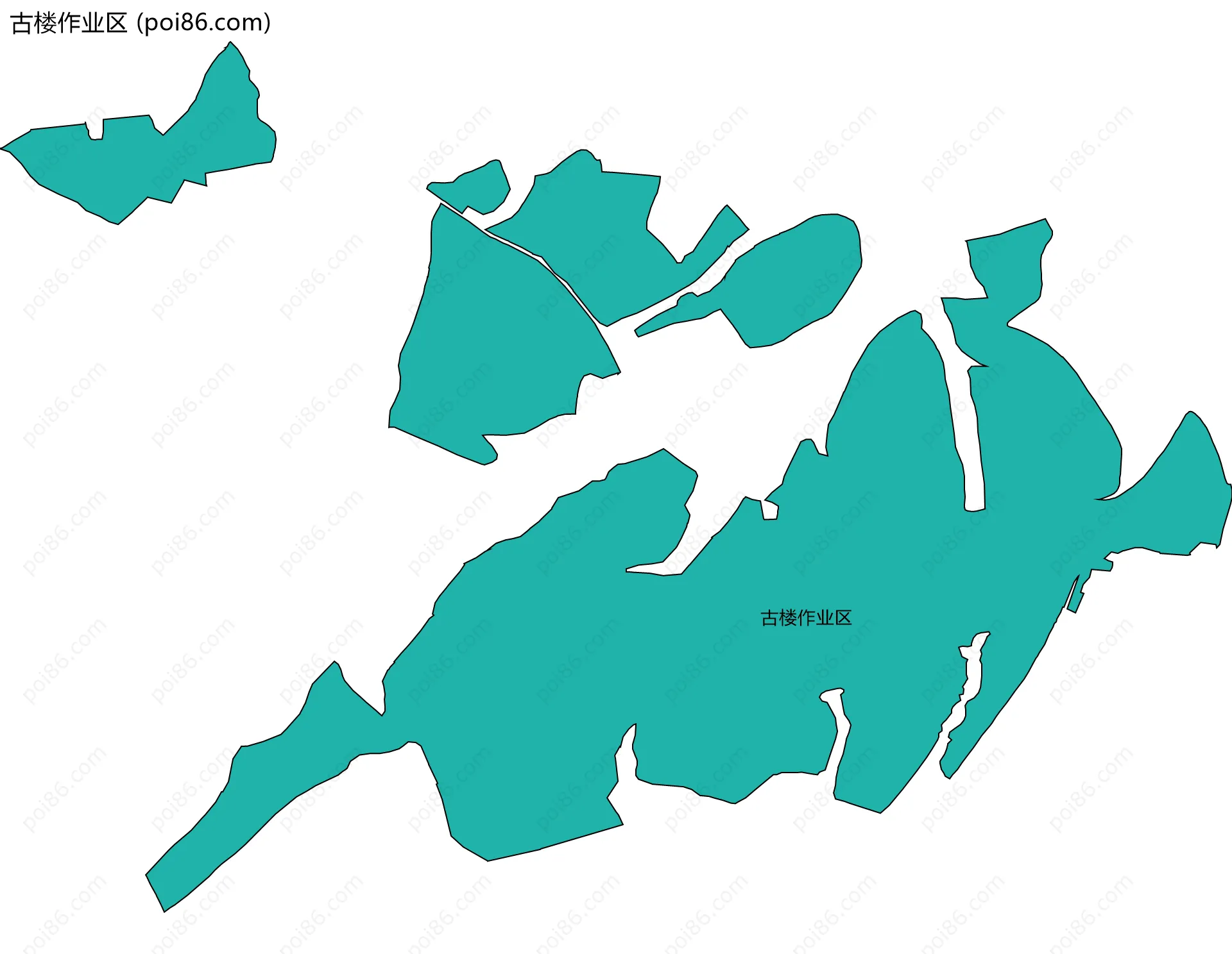 古楼作业区边界地图