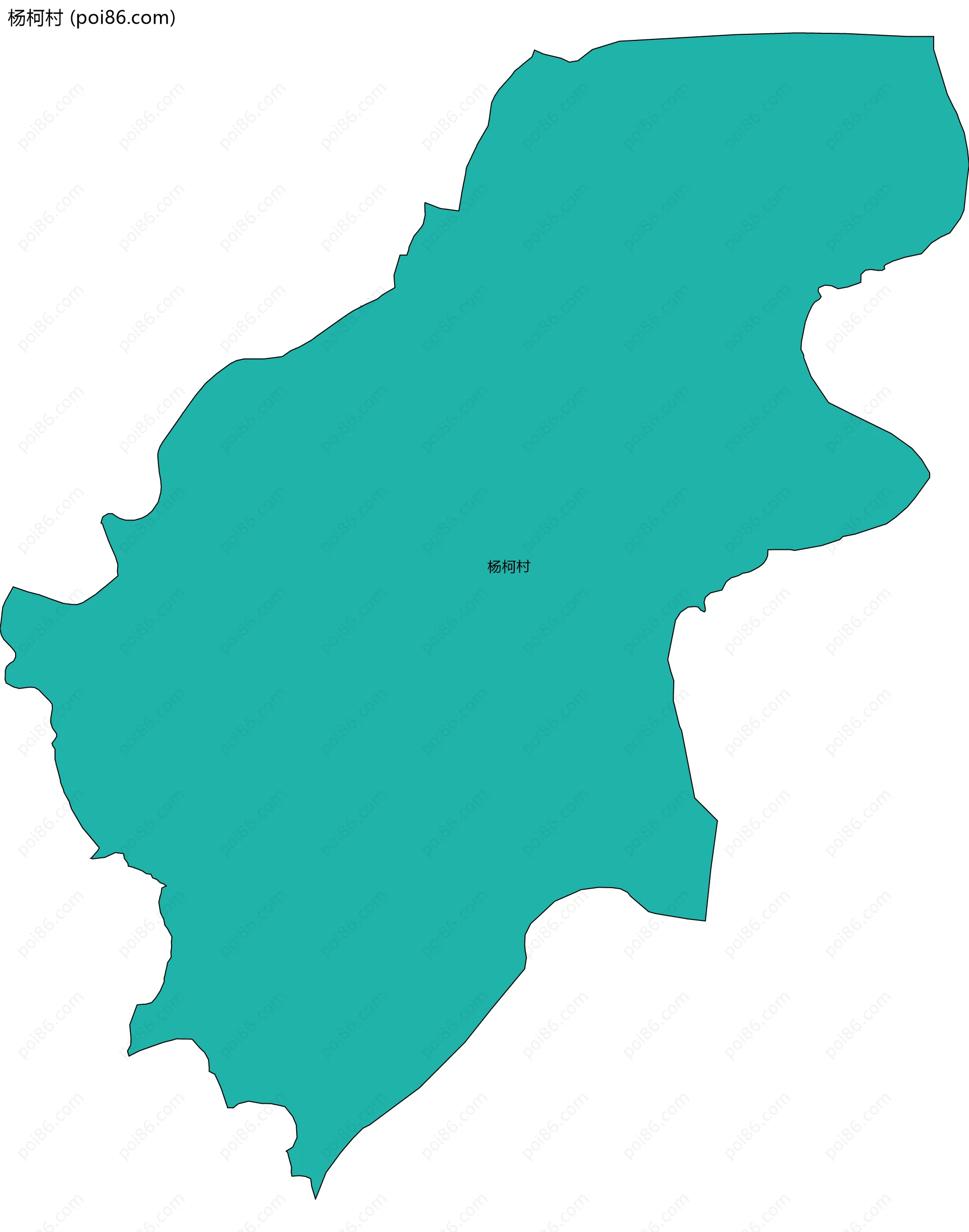 杨柯村边界地图