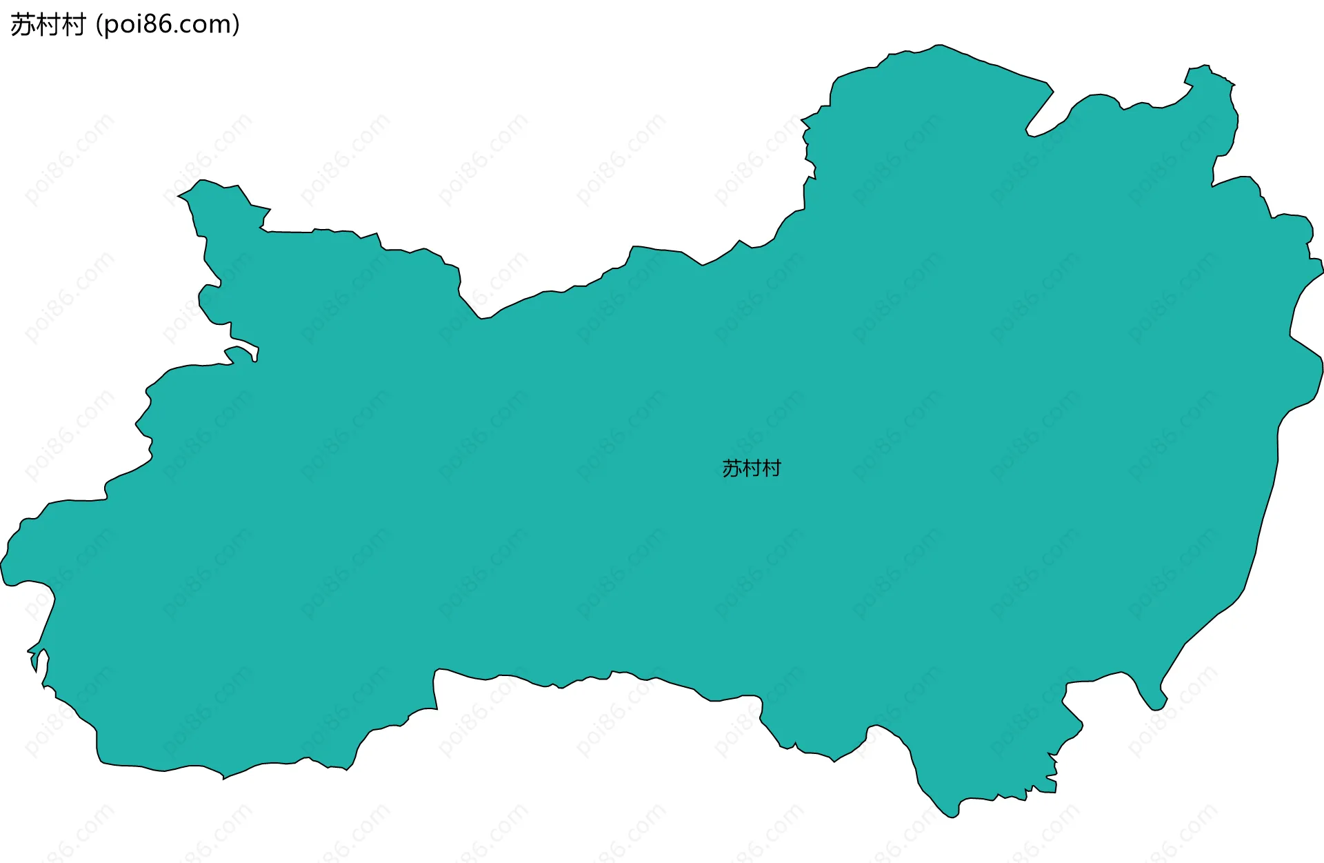 苏村村边界地图