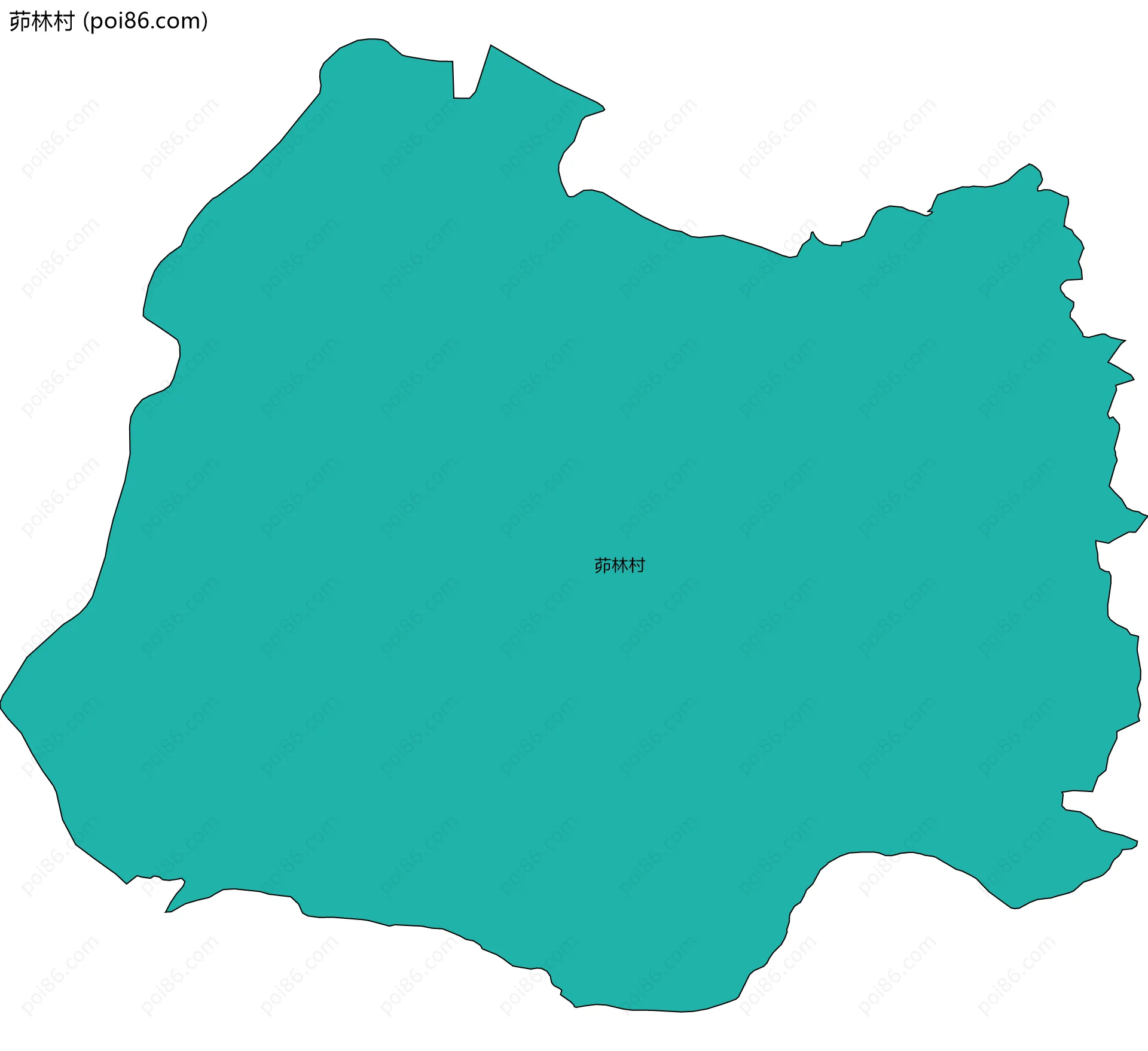 茆林村边界地图