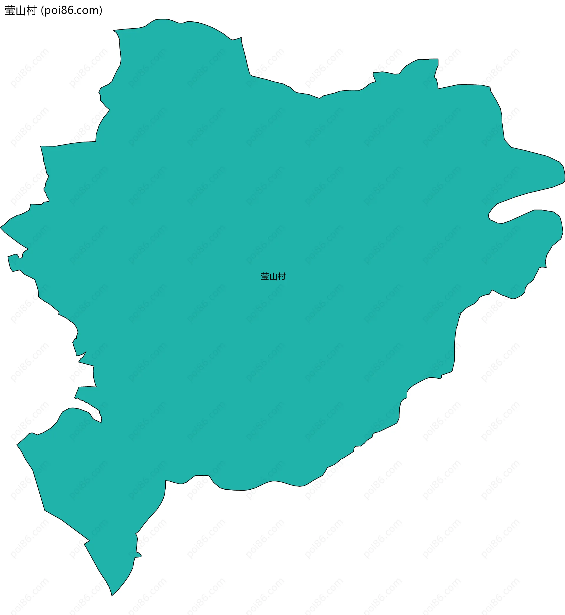 莹山村边界地图