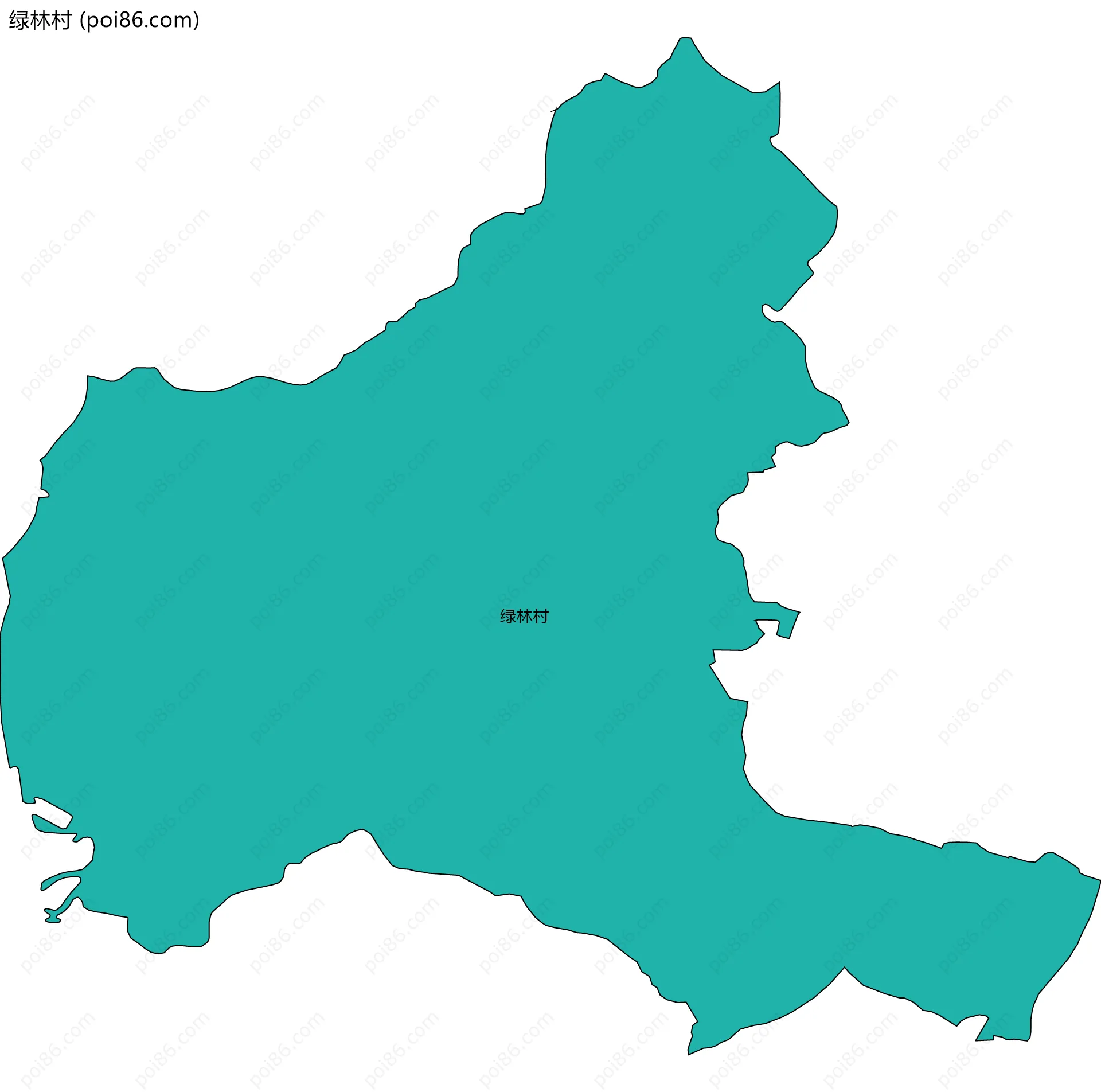 绿林村边界地图