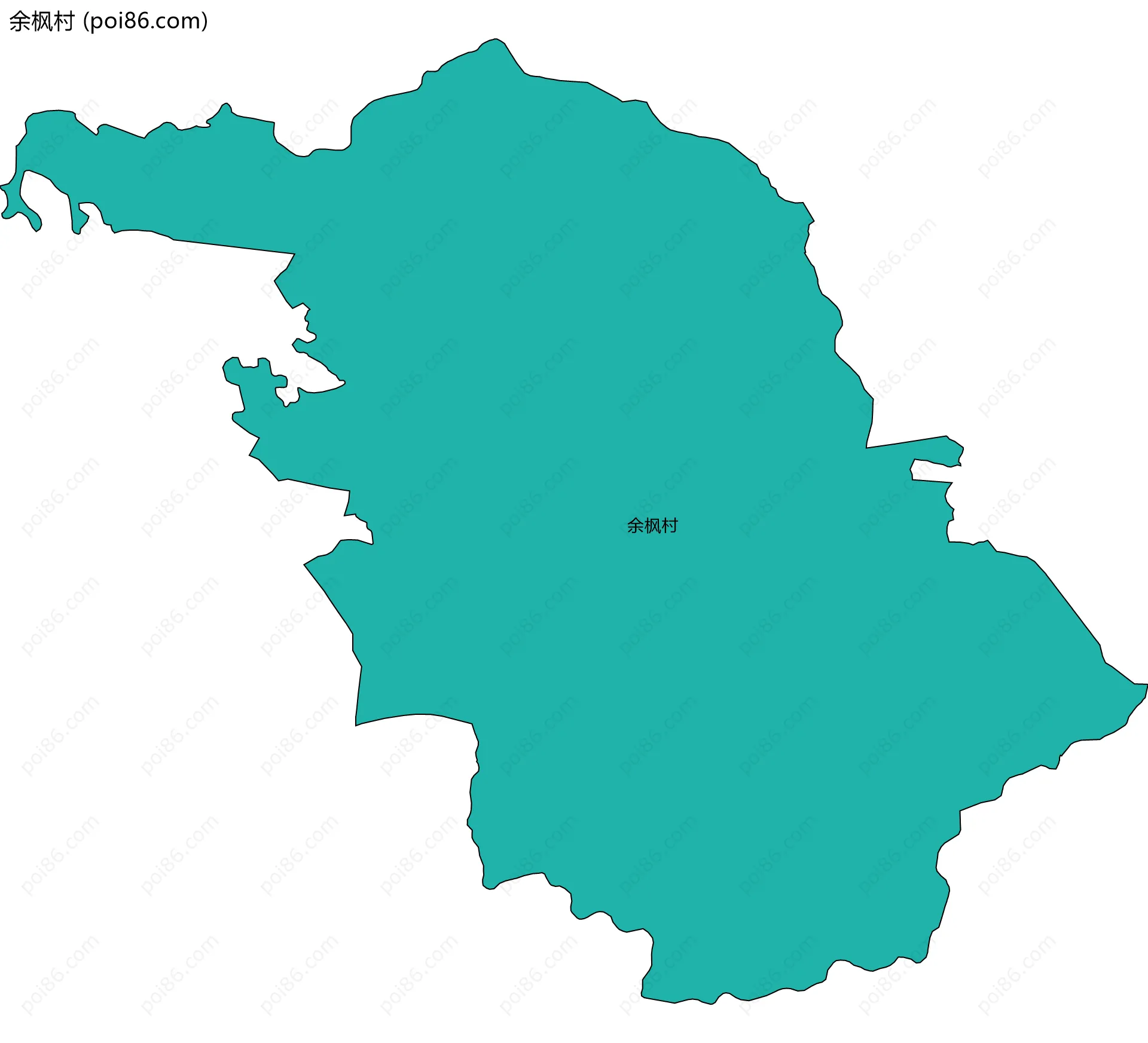 余枫村边界地图