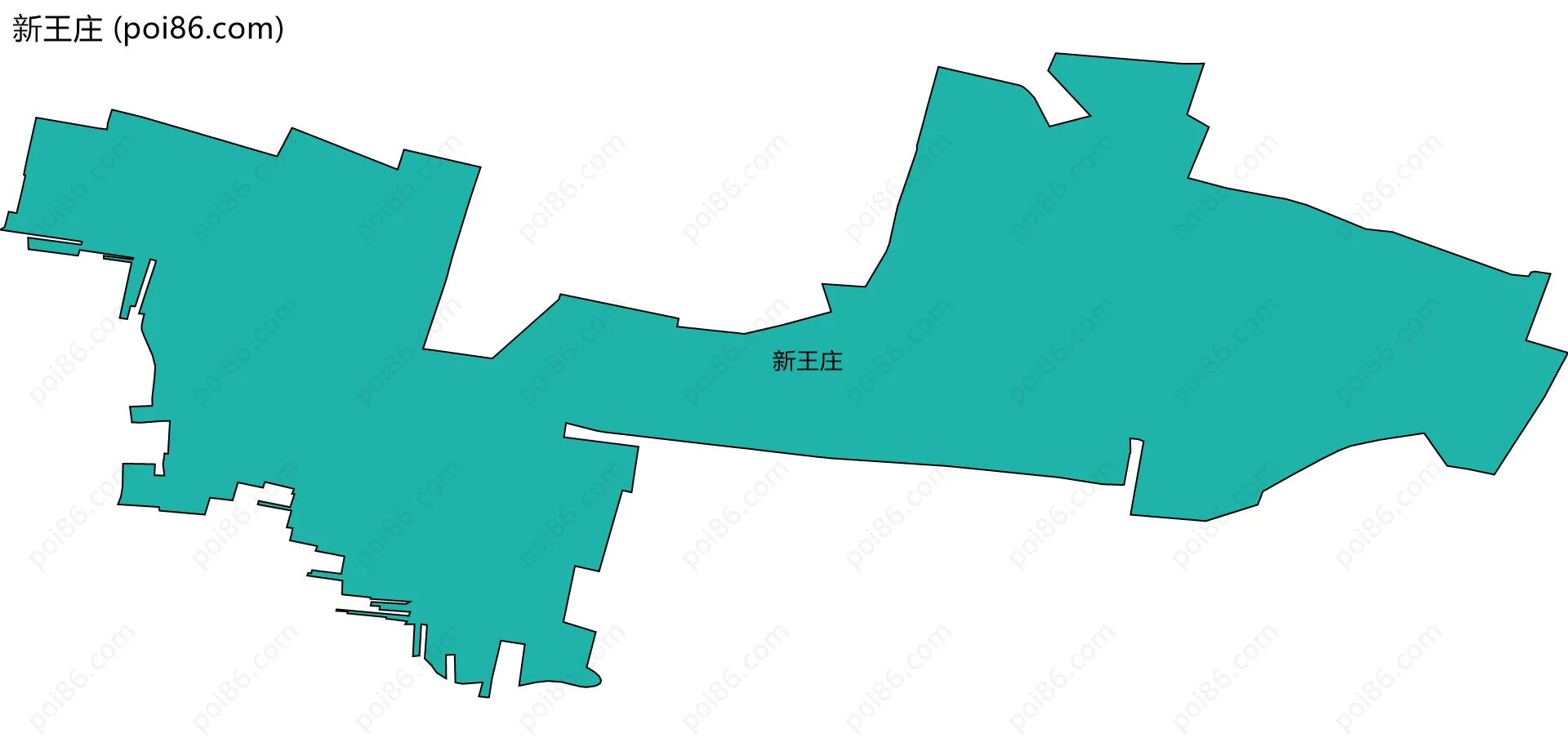 新王庄边界地图