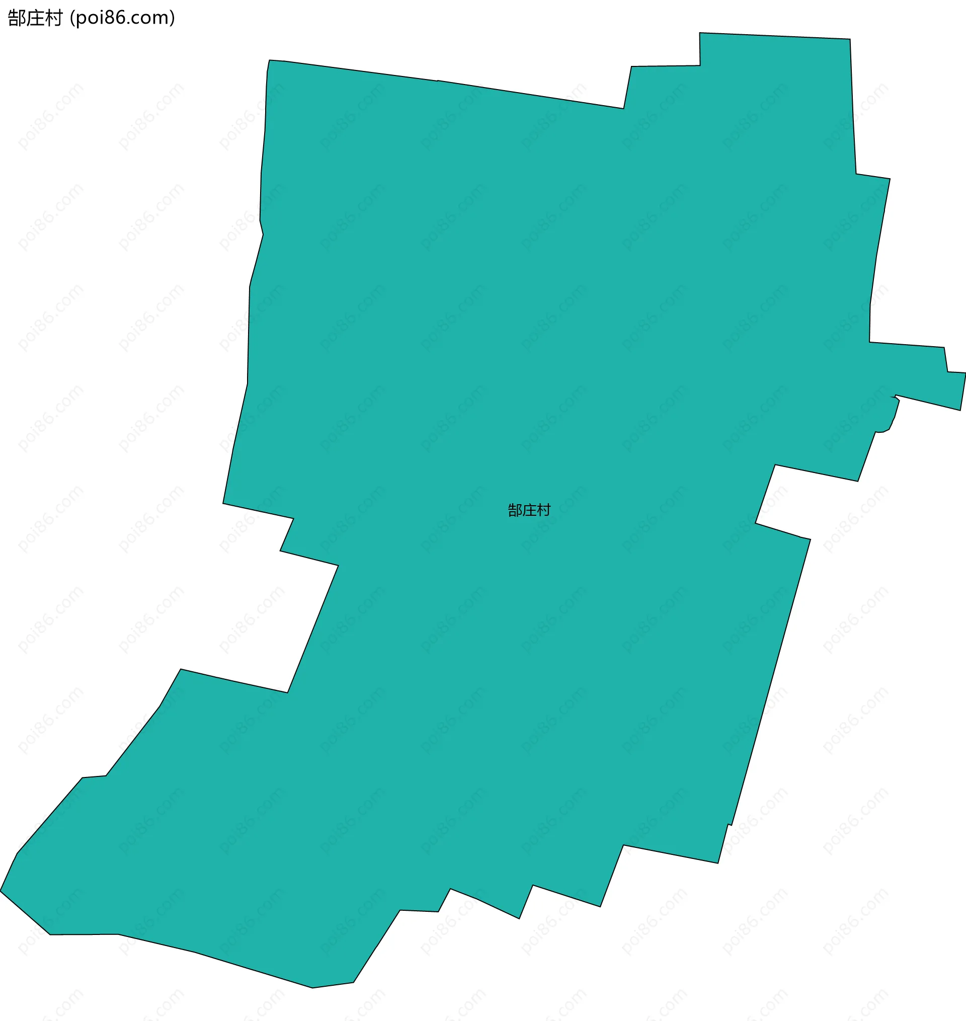 郜庄村边界地图