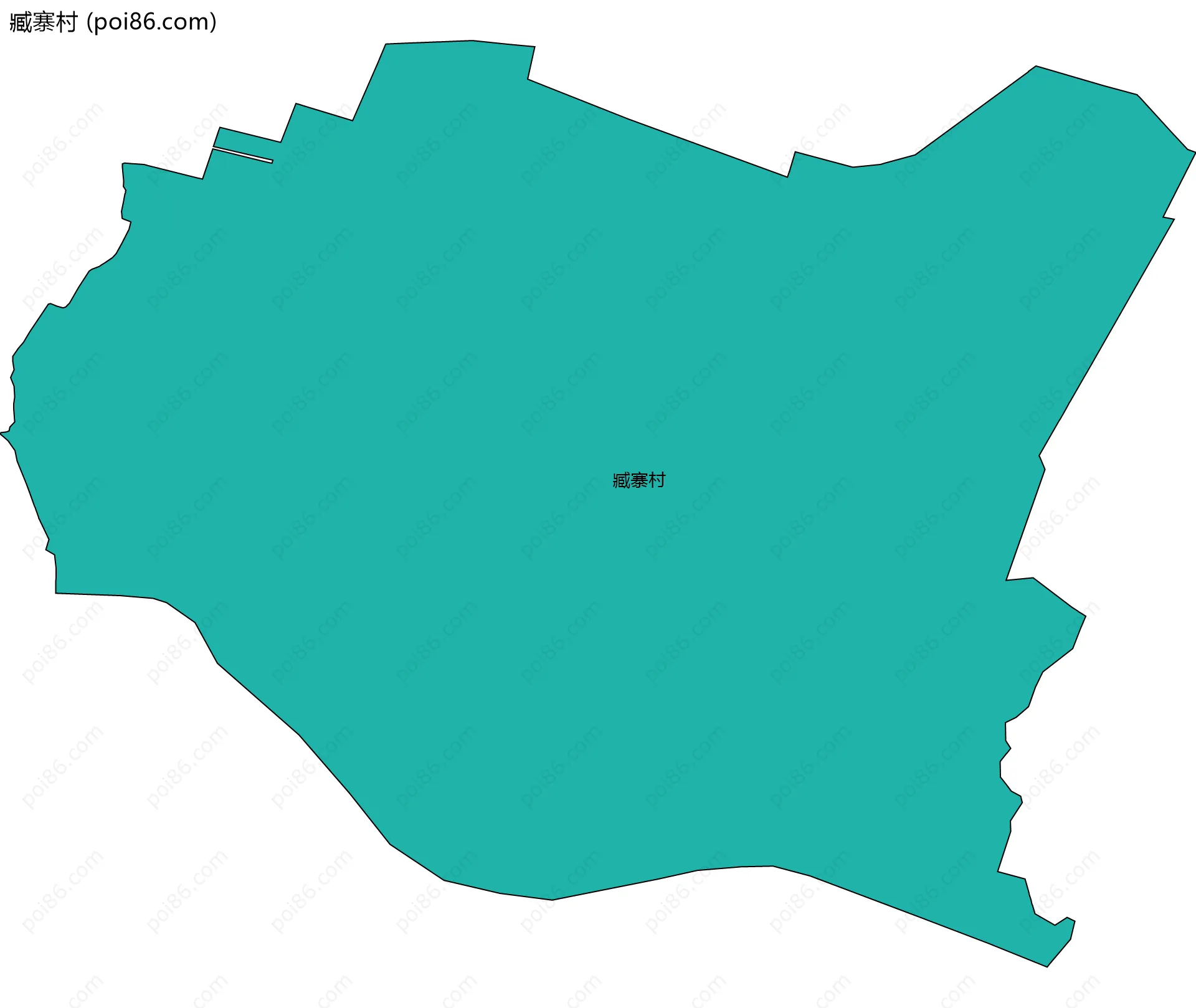 臧寨村边界地图