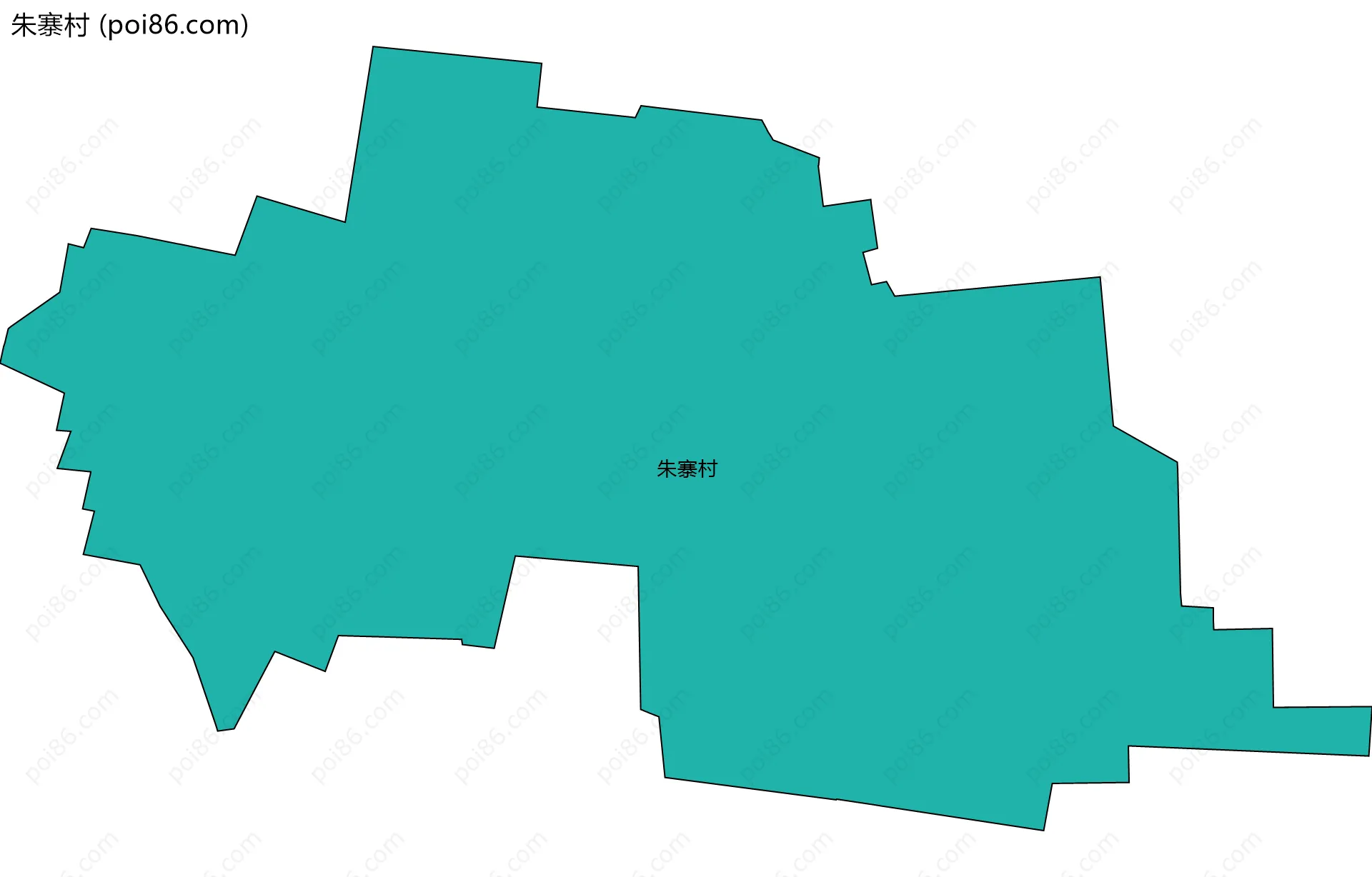 朱寨村边界地图