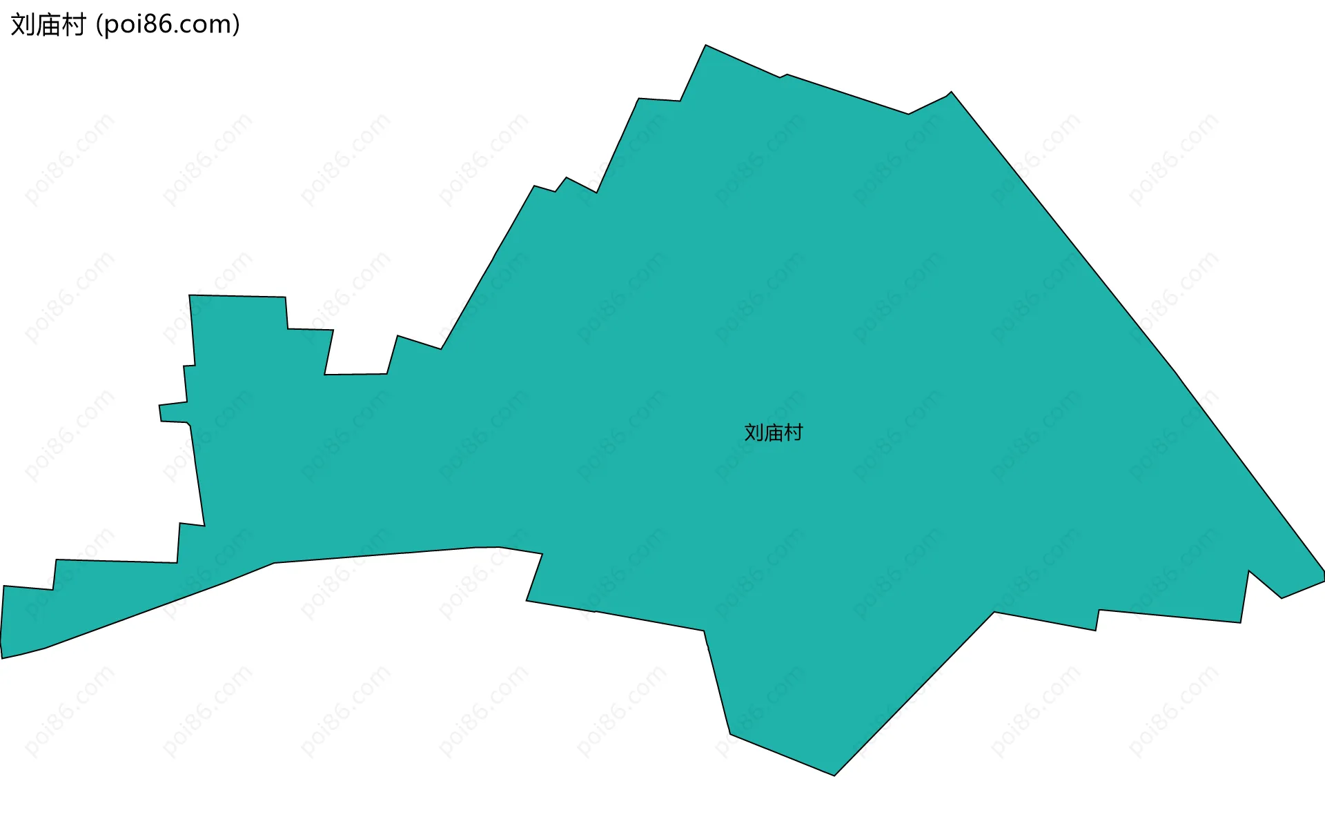 刘庙村边界地图