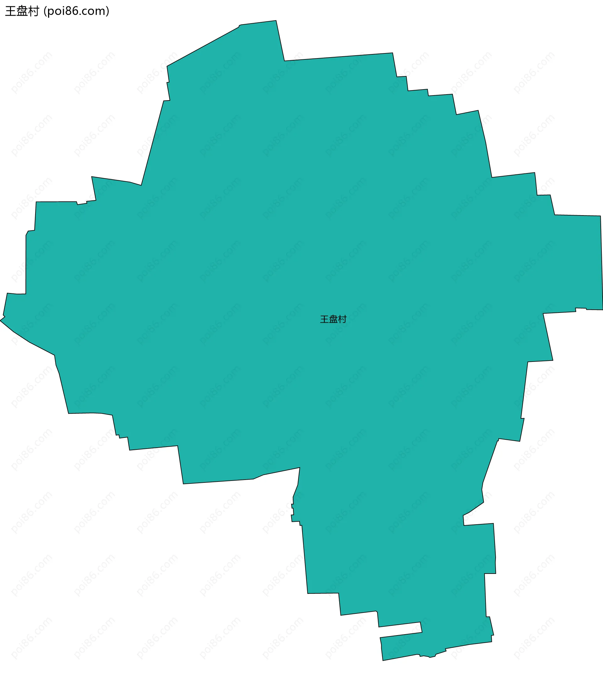 王盘村边界地图