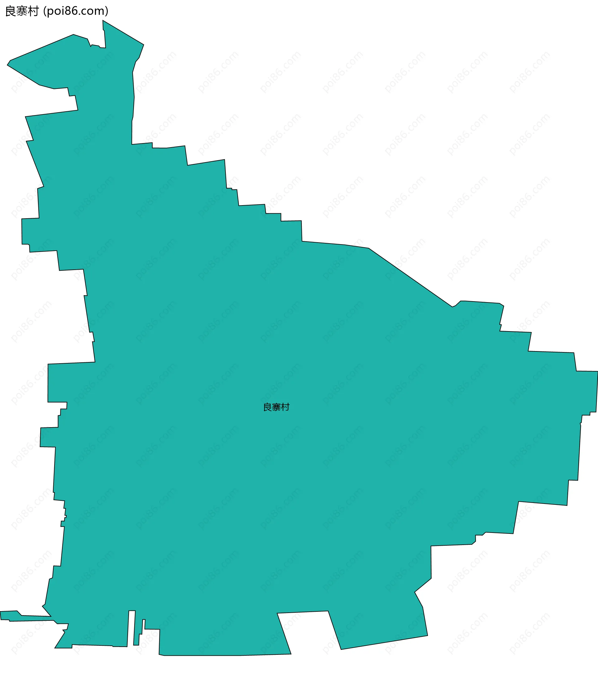 良寨村边界地图