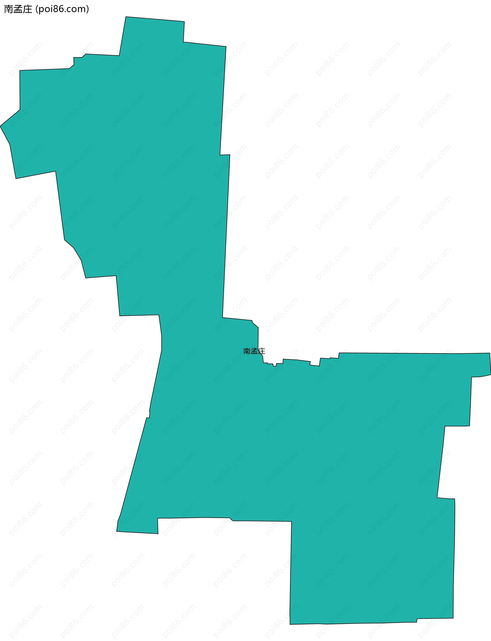 南孟庄边界地图