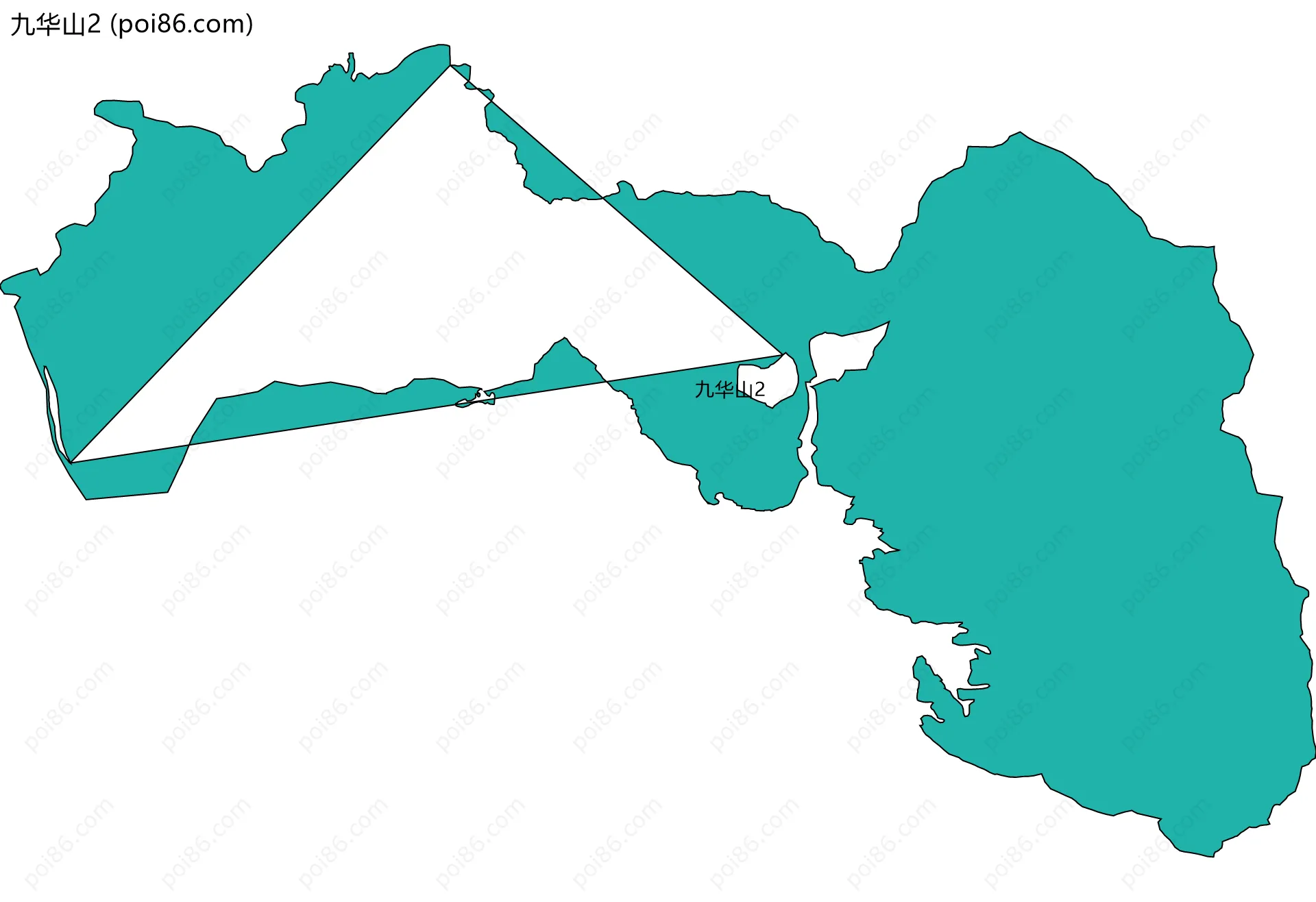 九华山2边界地图