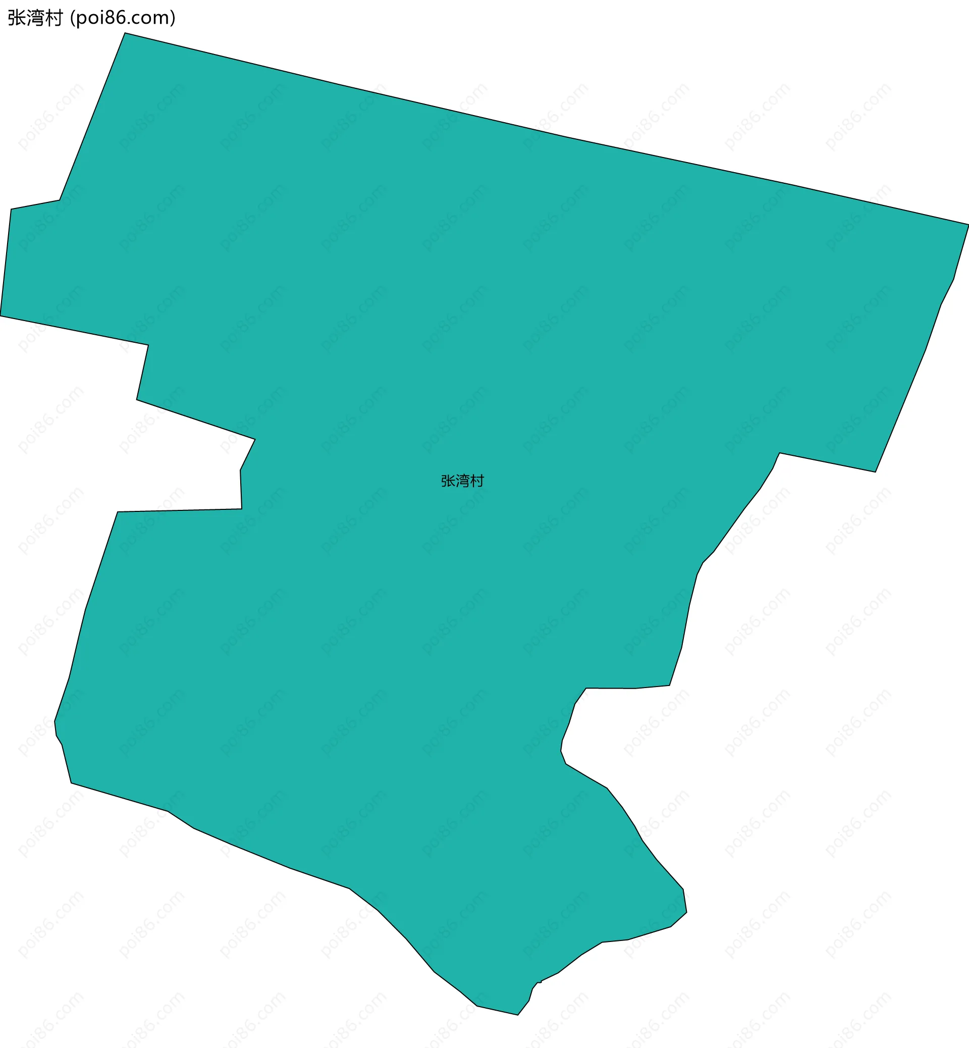 张湾村边界地图