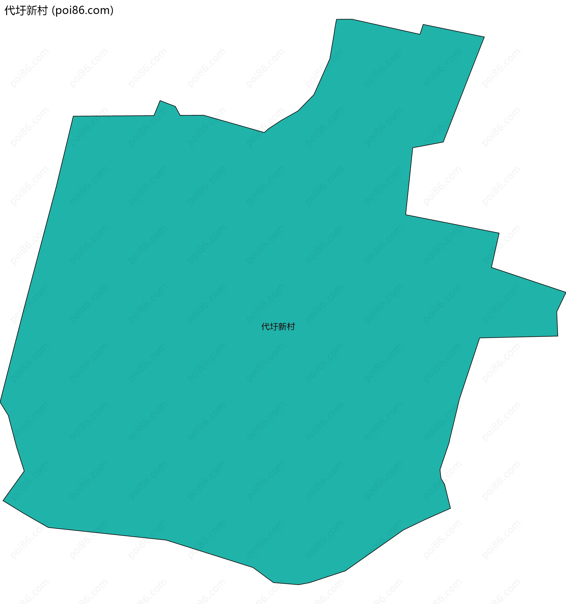 代圩新村边界地图