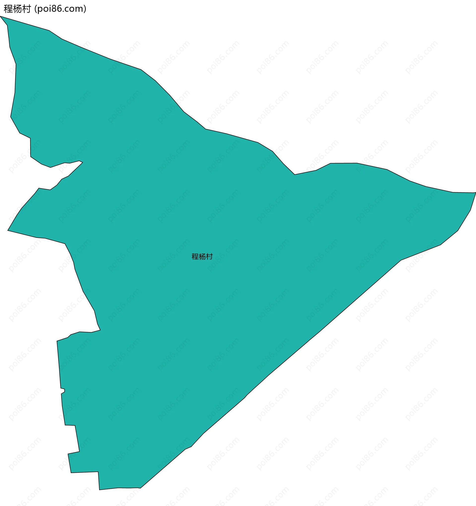 程杨村边界地图