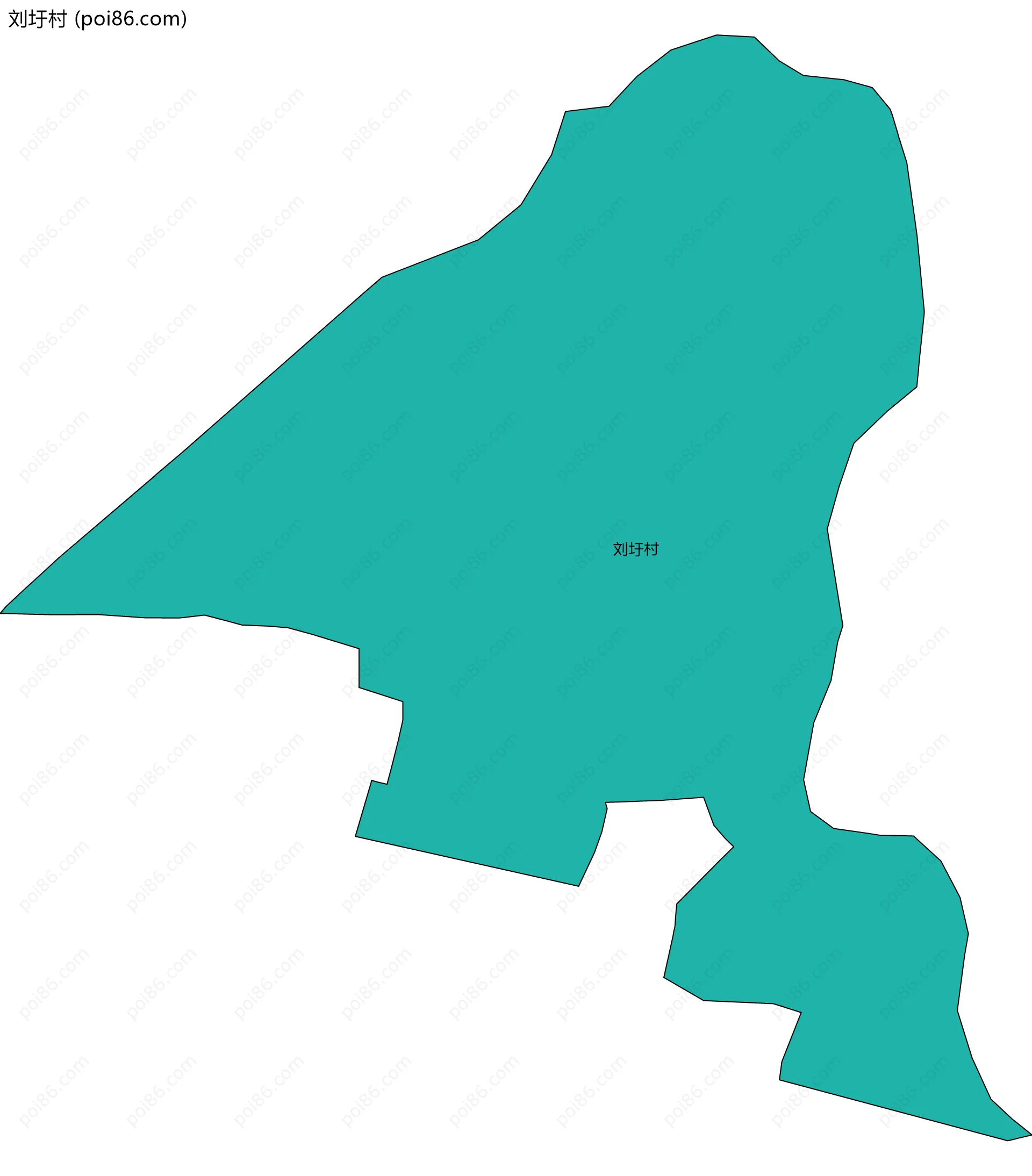 刘圩村边界地图