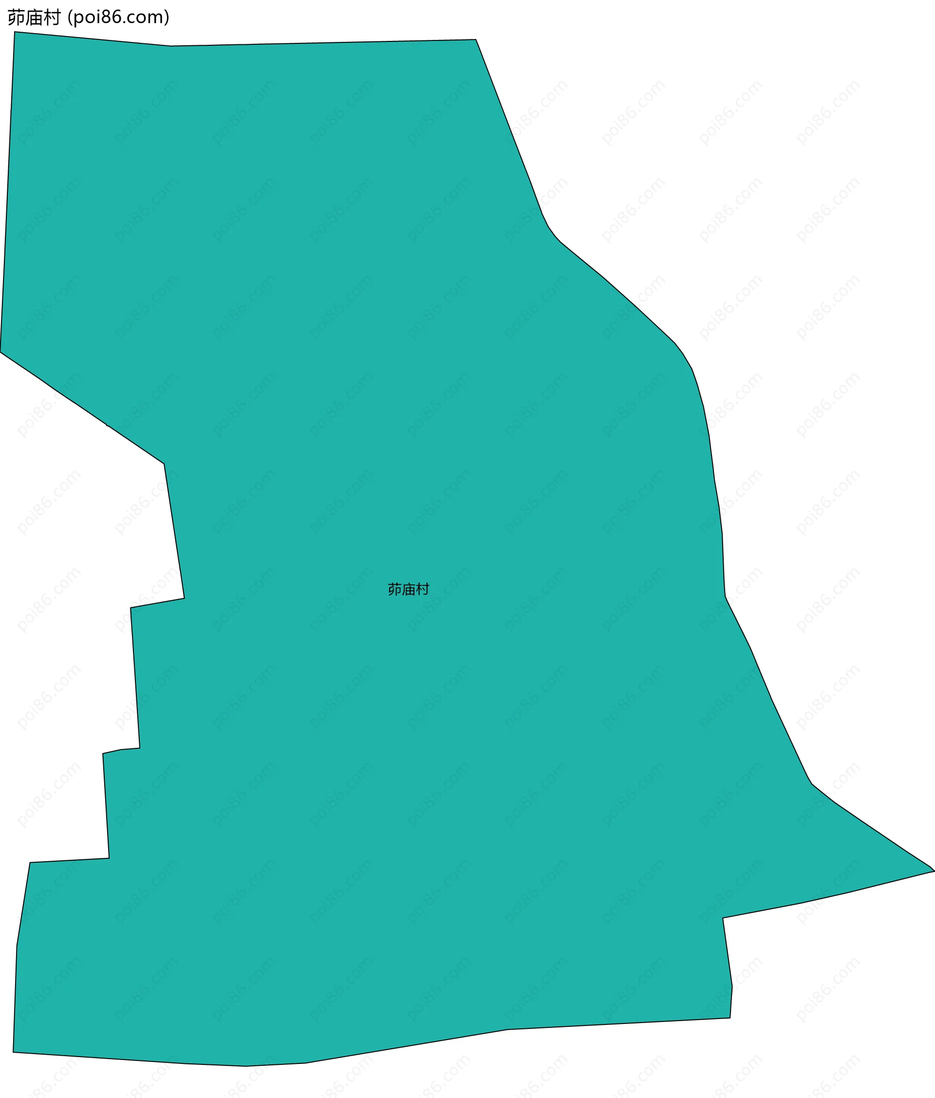 茆庙村边界地图