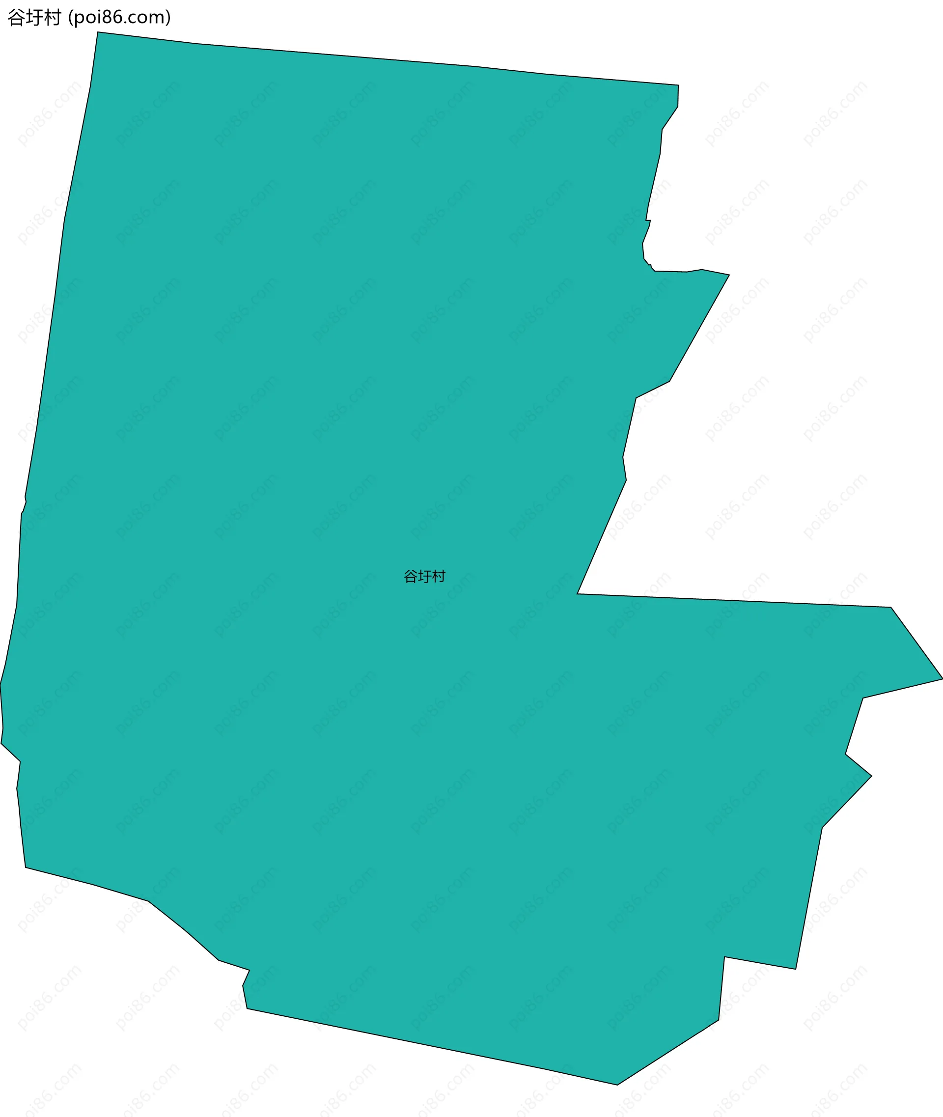 谷圩村边界地图