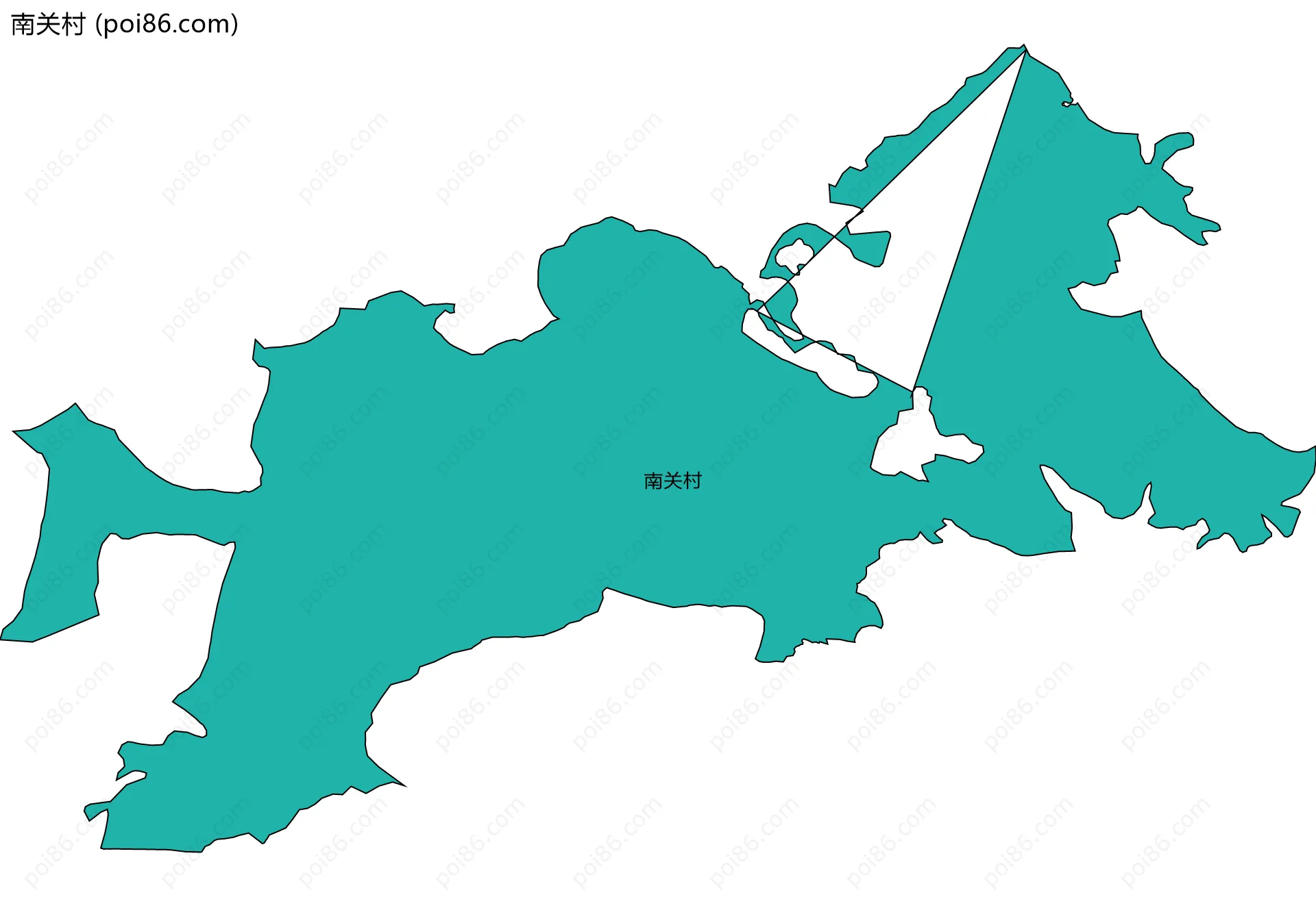 南关村边界地图