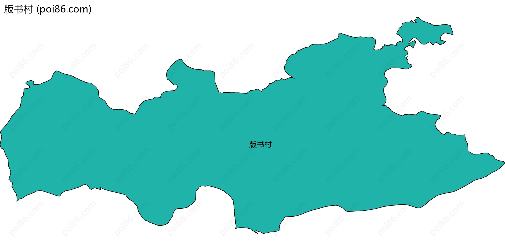版书村边界地图