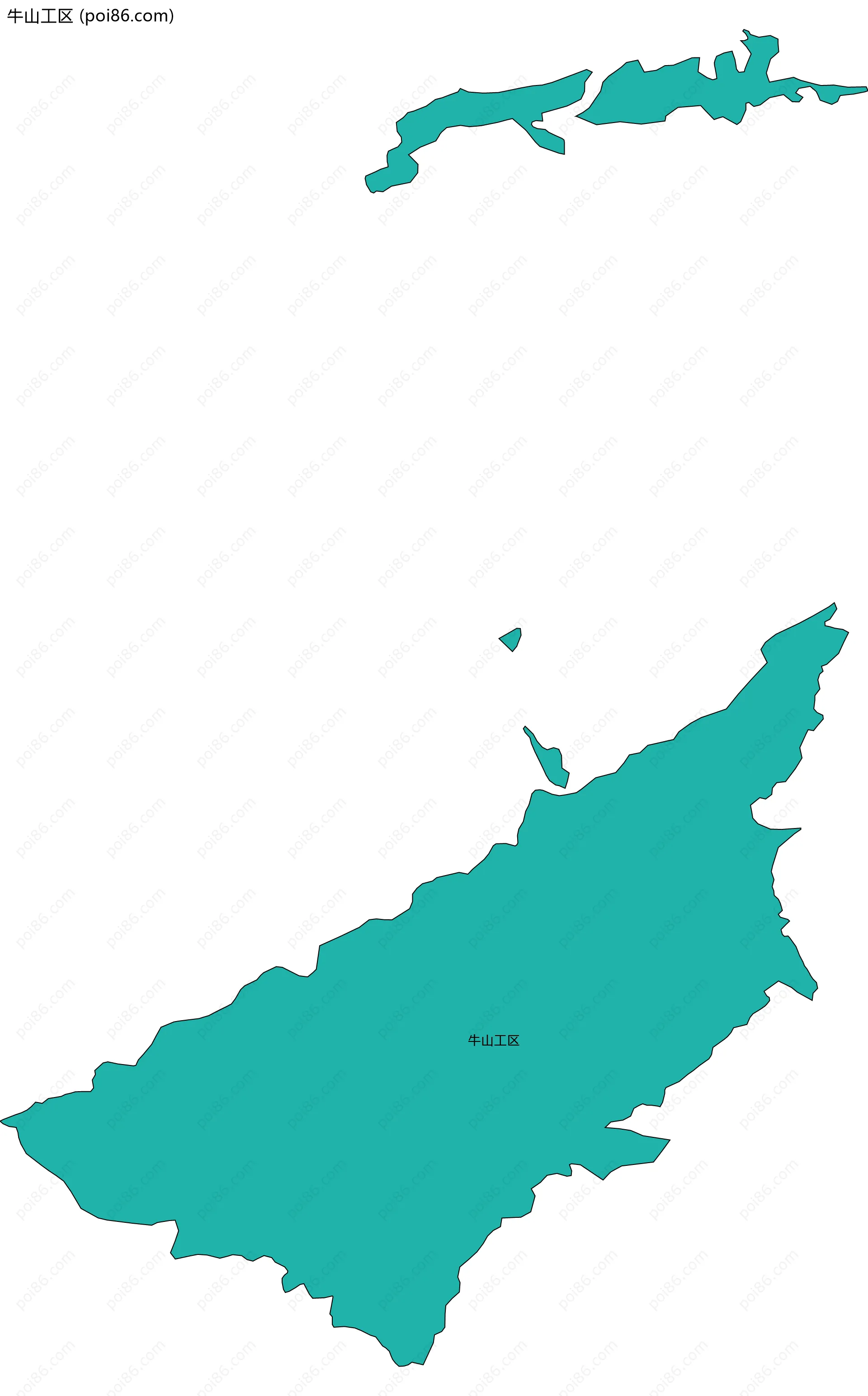 牛山工区边界地图