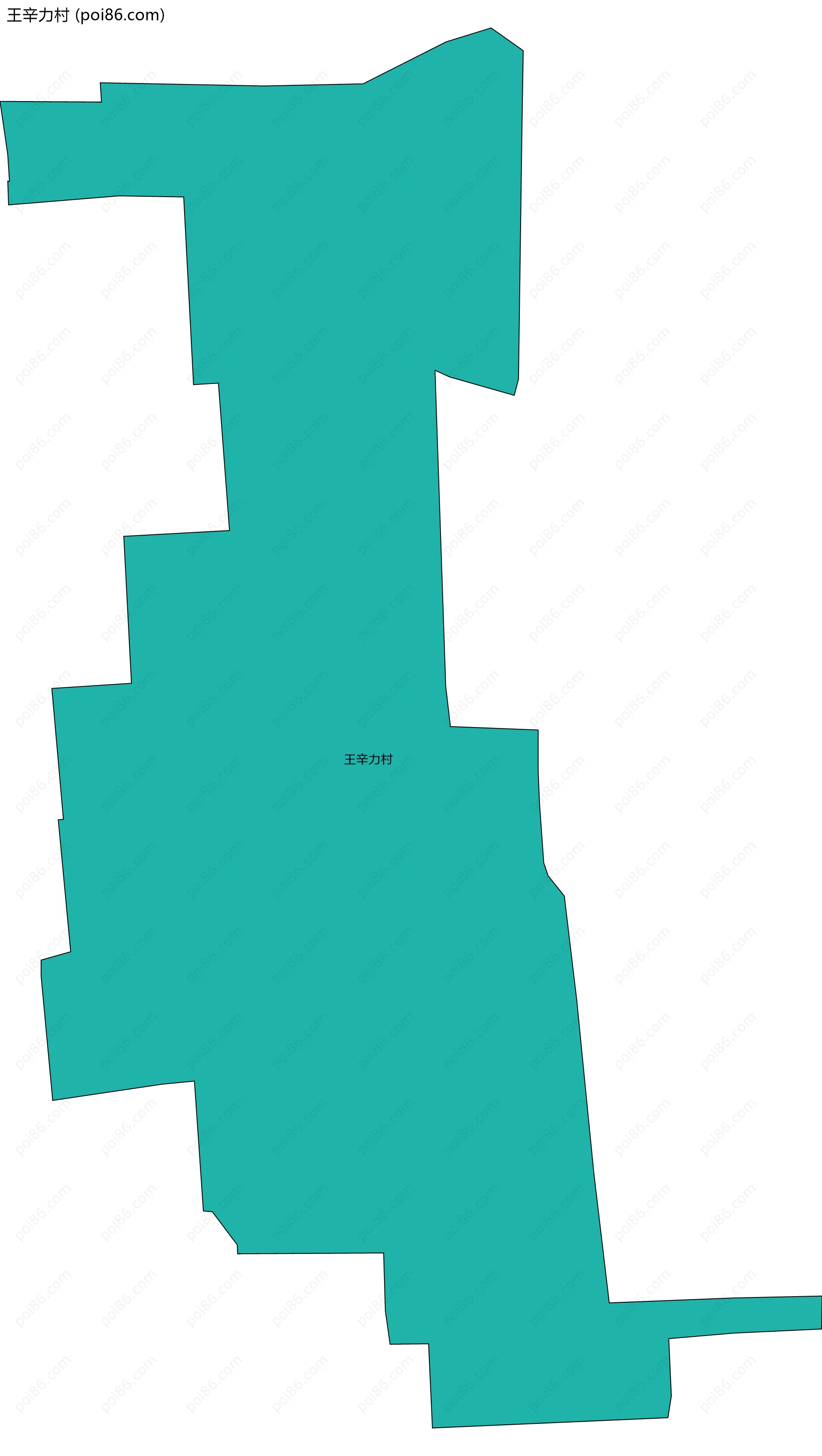 王辛力村边界地图