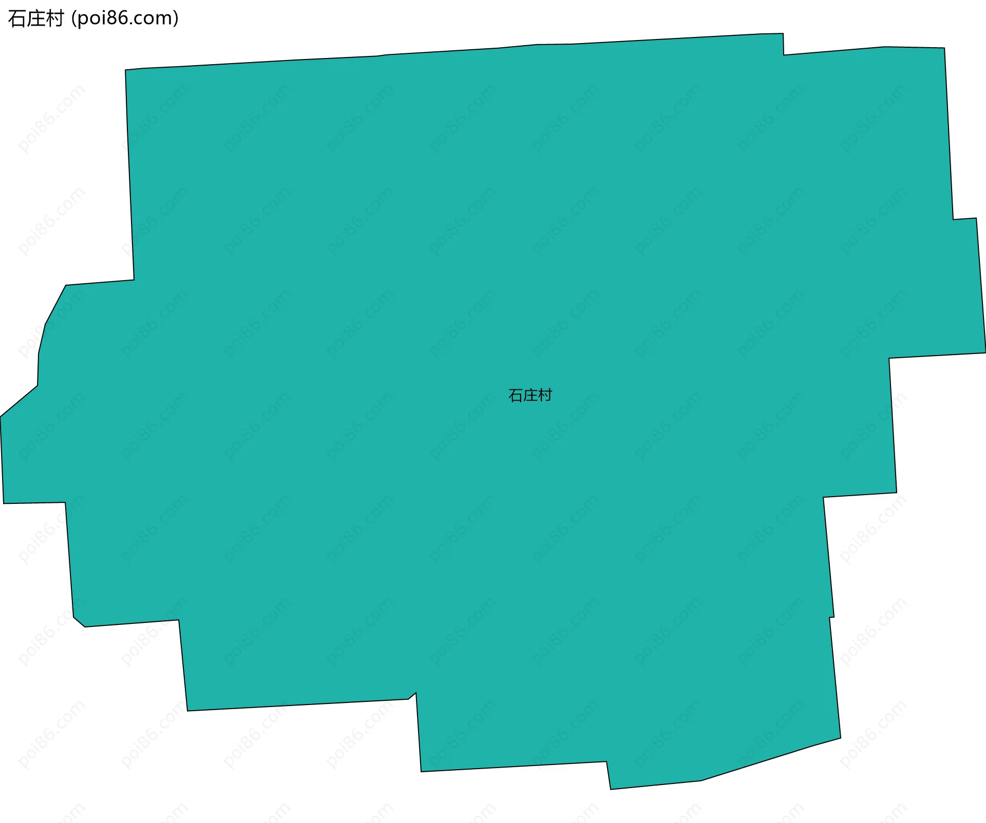 石庄村边界地图