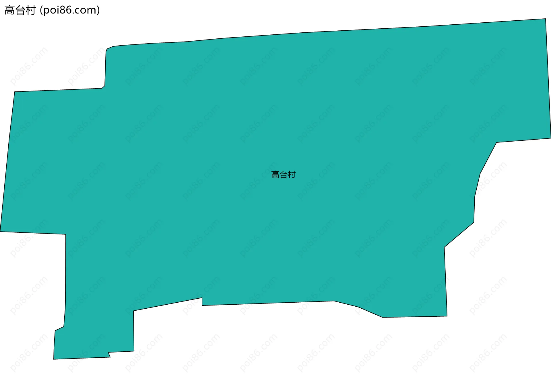 高台村边界地图