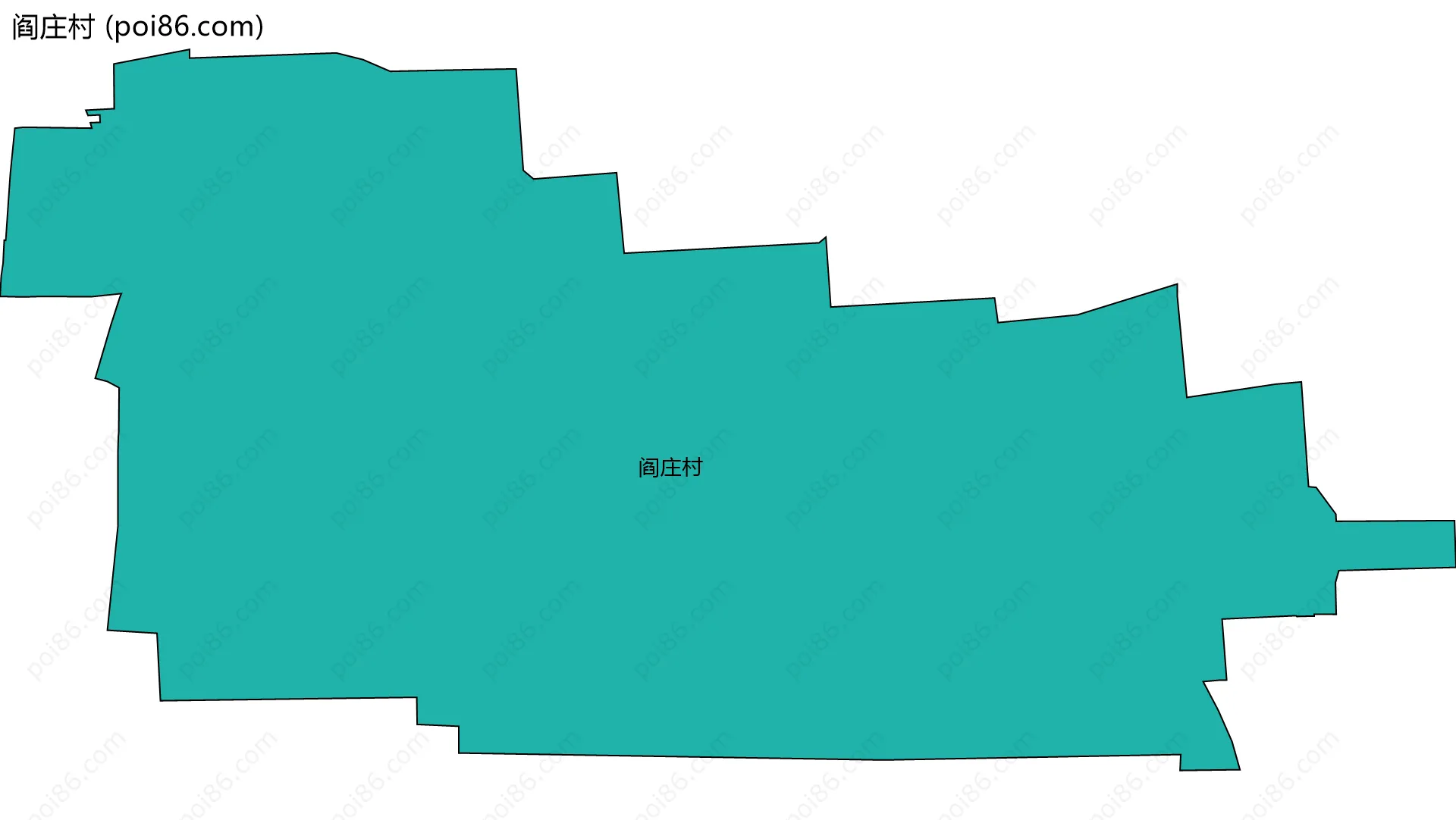 阎庄村边界地图