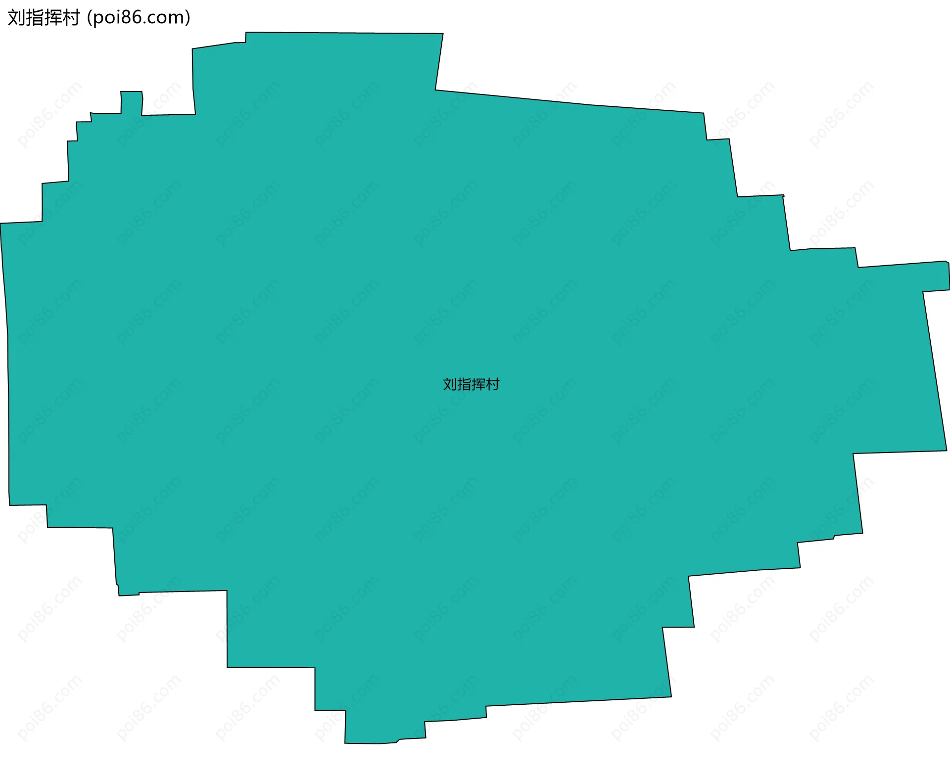 刘指挥村边界地图