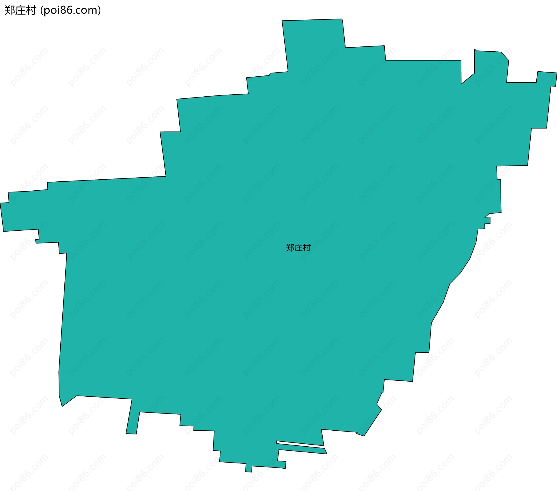 郑庄村边界地图