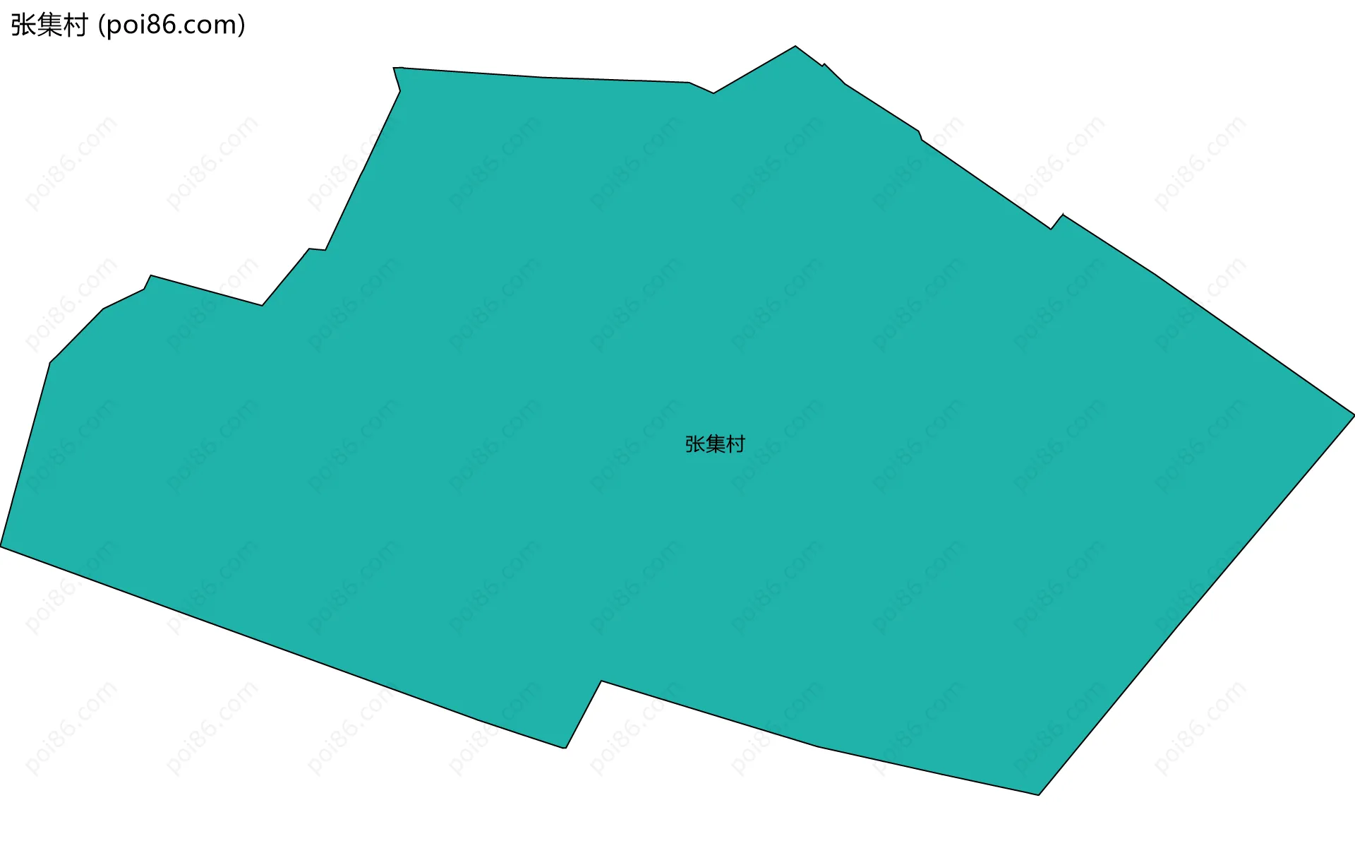 张集村边界地图