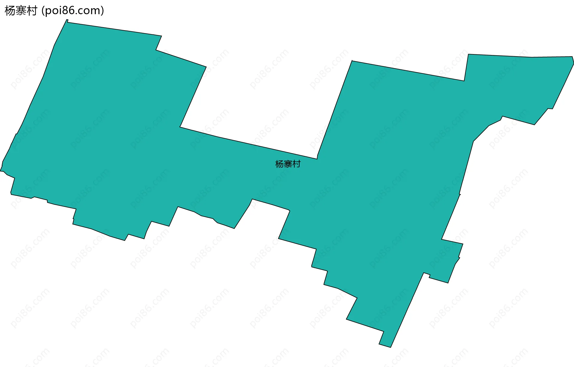 杨寨村边界地图