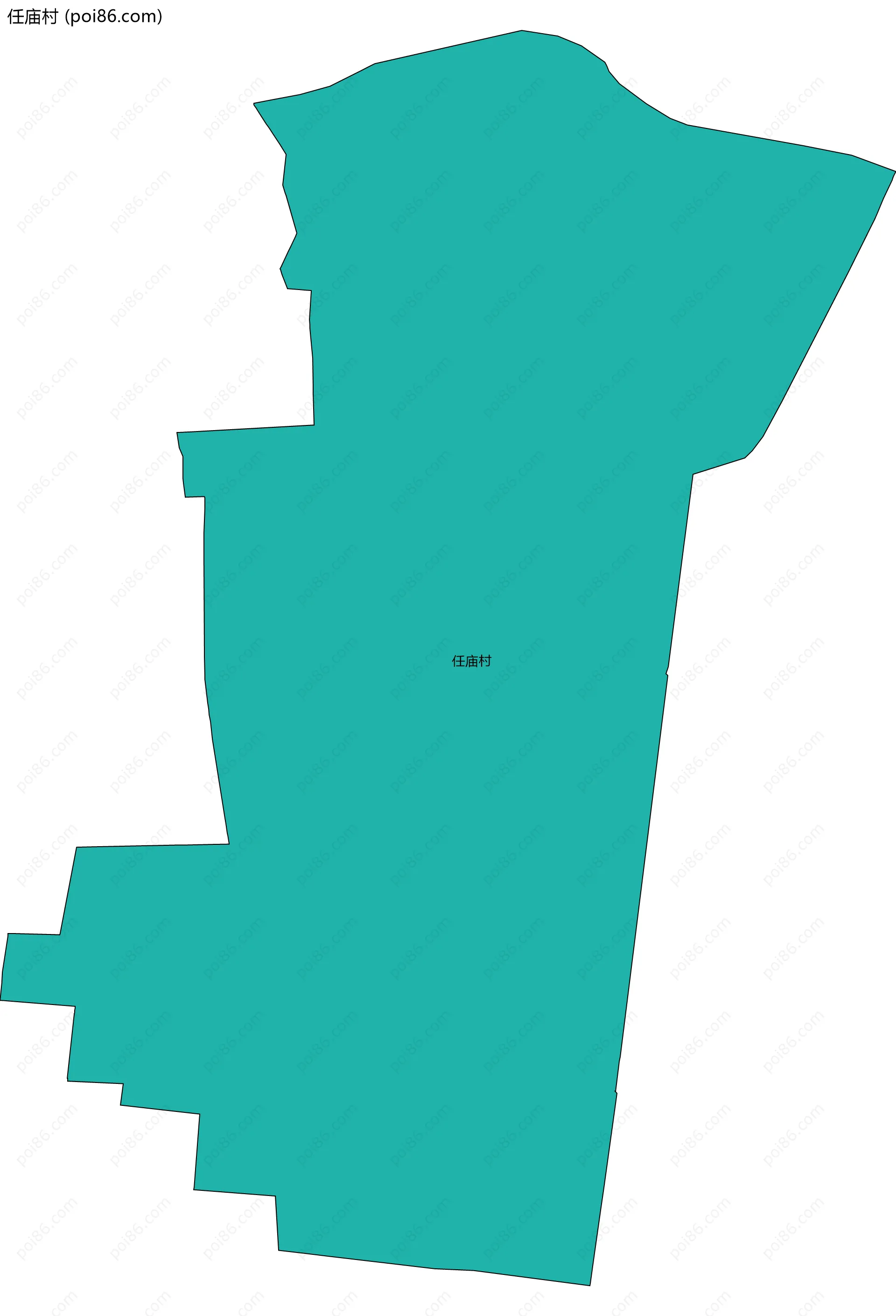 任庙村边界地图