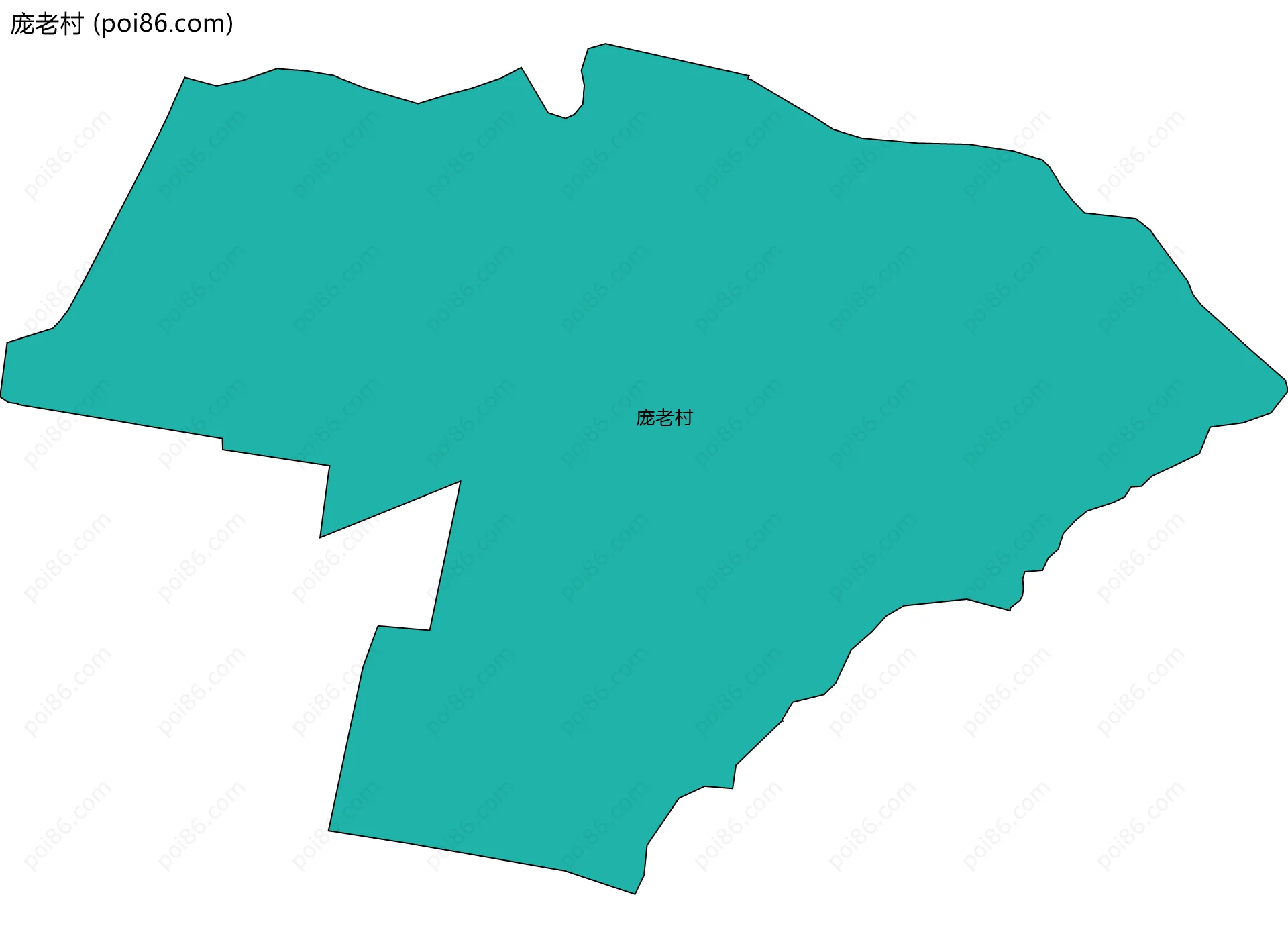庞老村边界地图