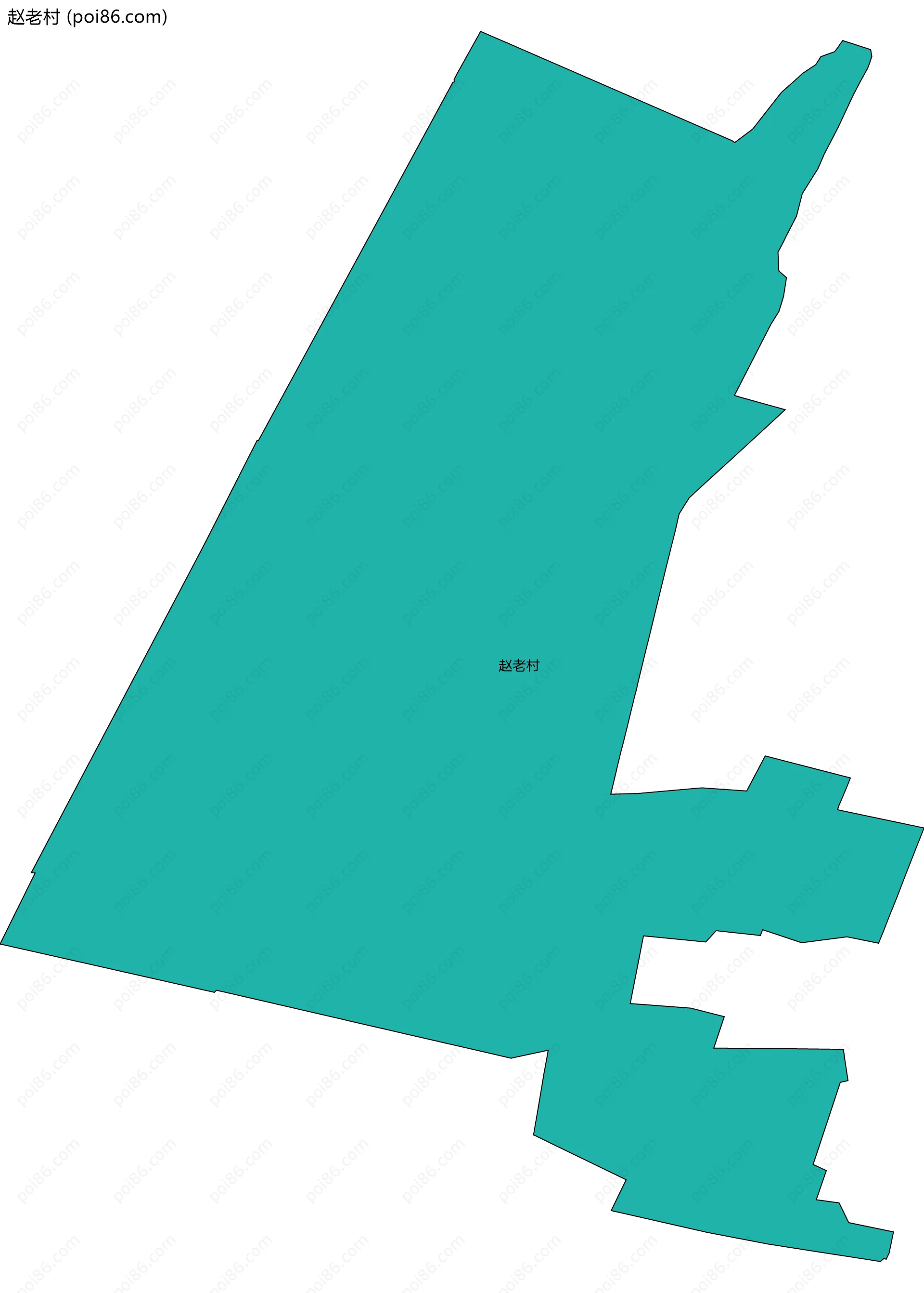 赵老村边界地图