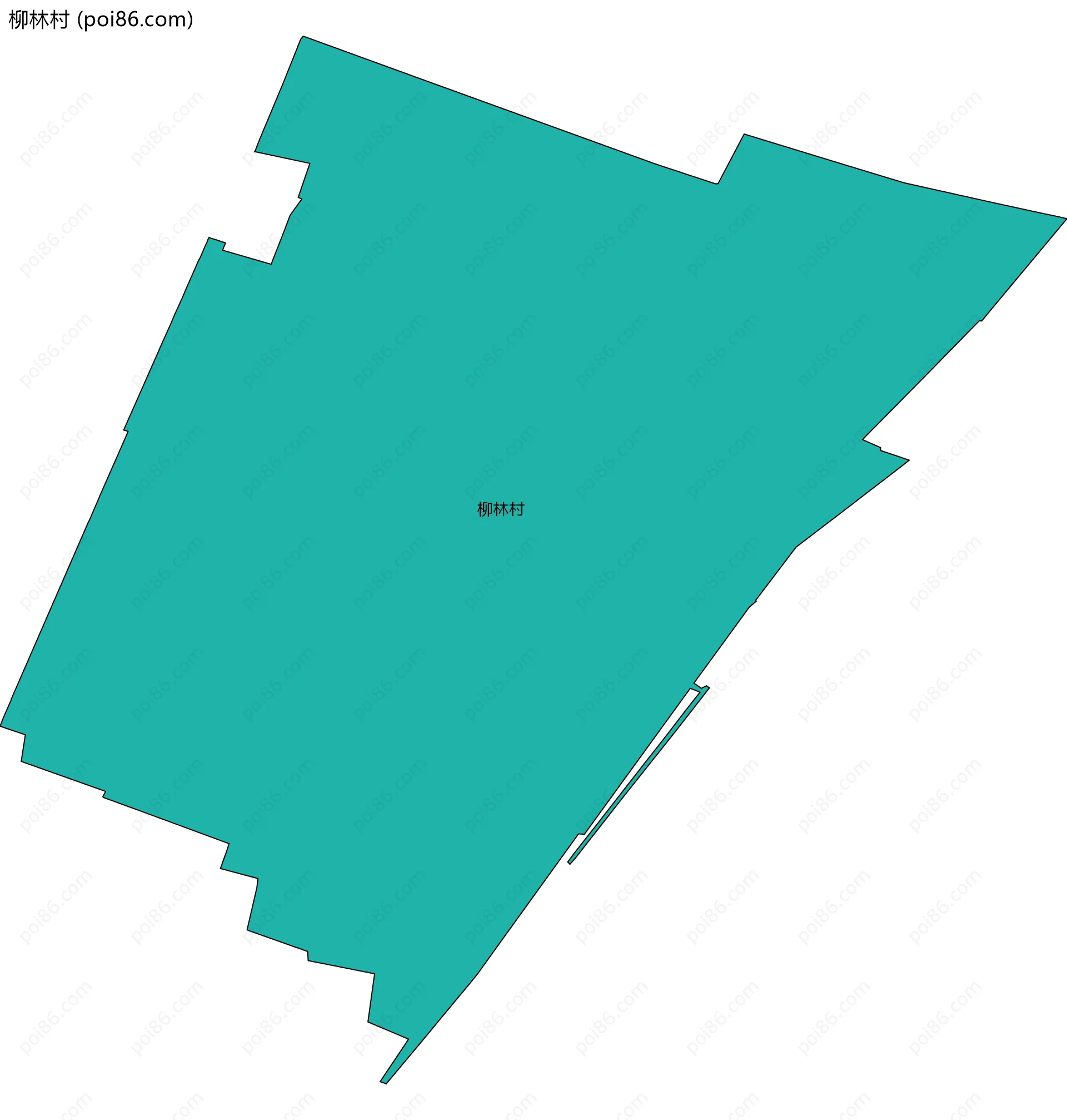 柳林村边界地图