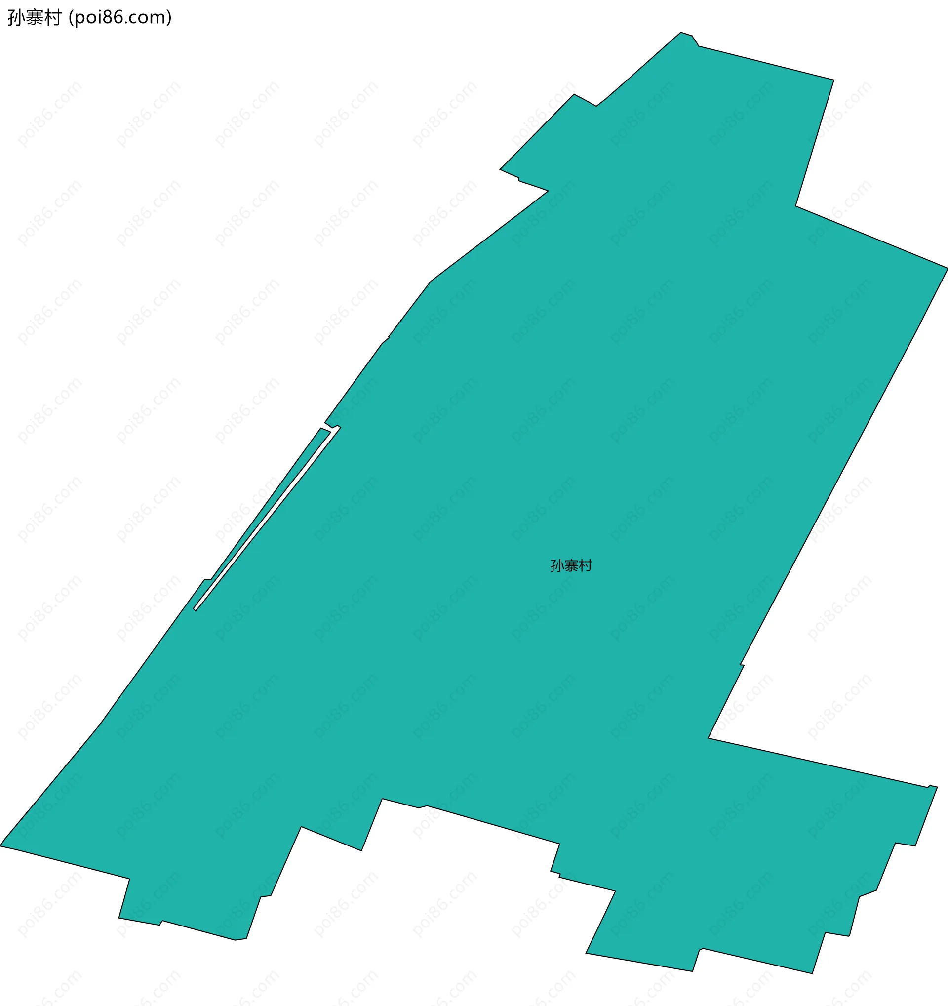 孙寨村边界地图