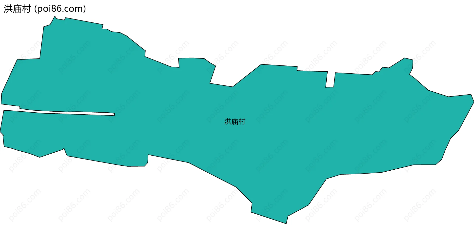 洪庙村边界地图