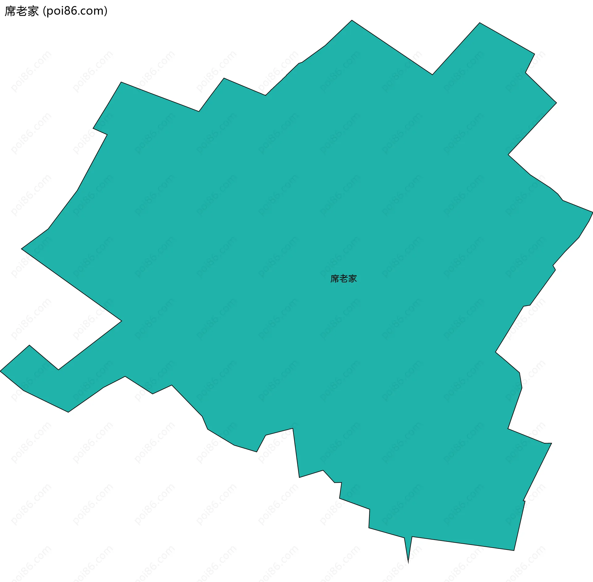 席老家边界地图