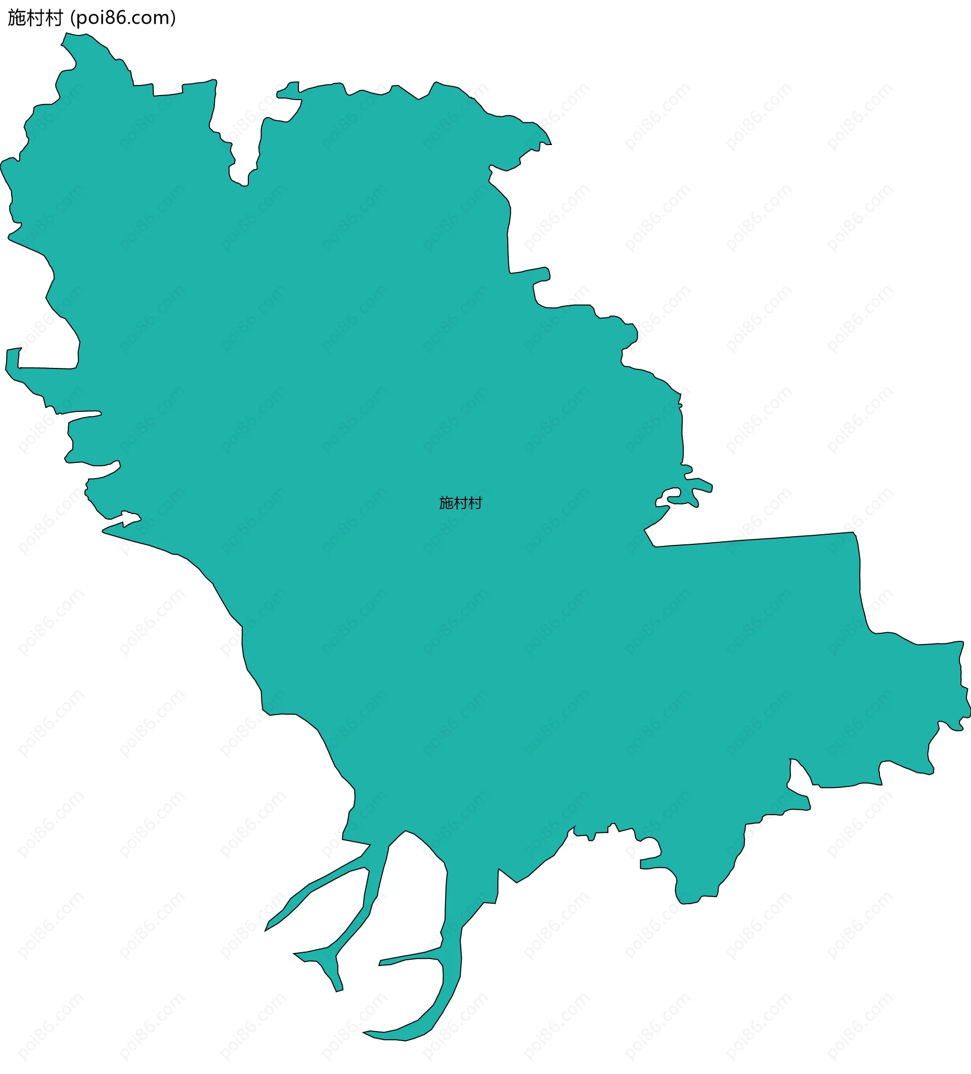 施村村边界地图