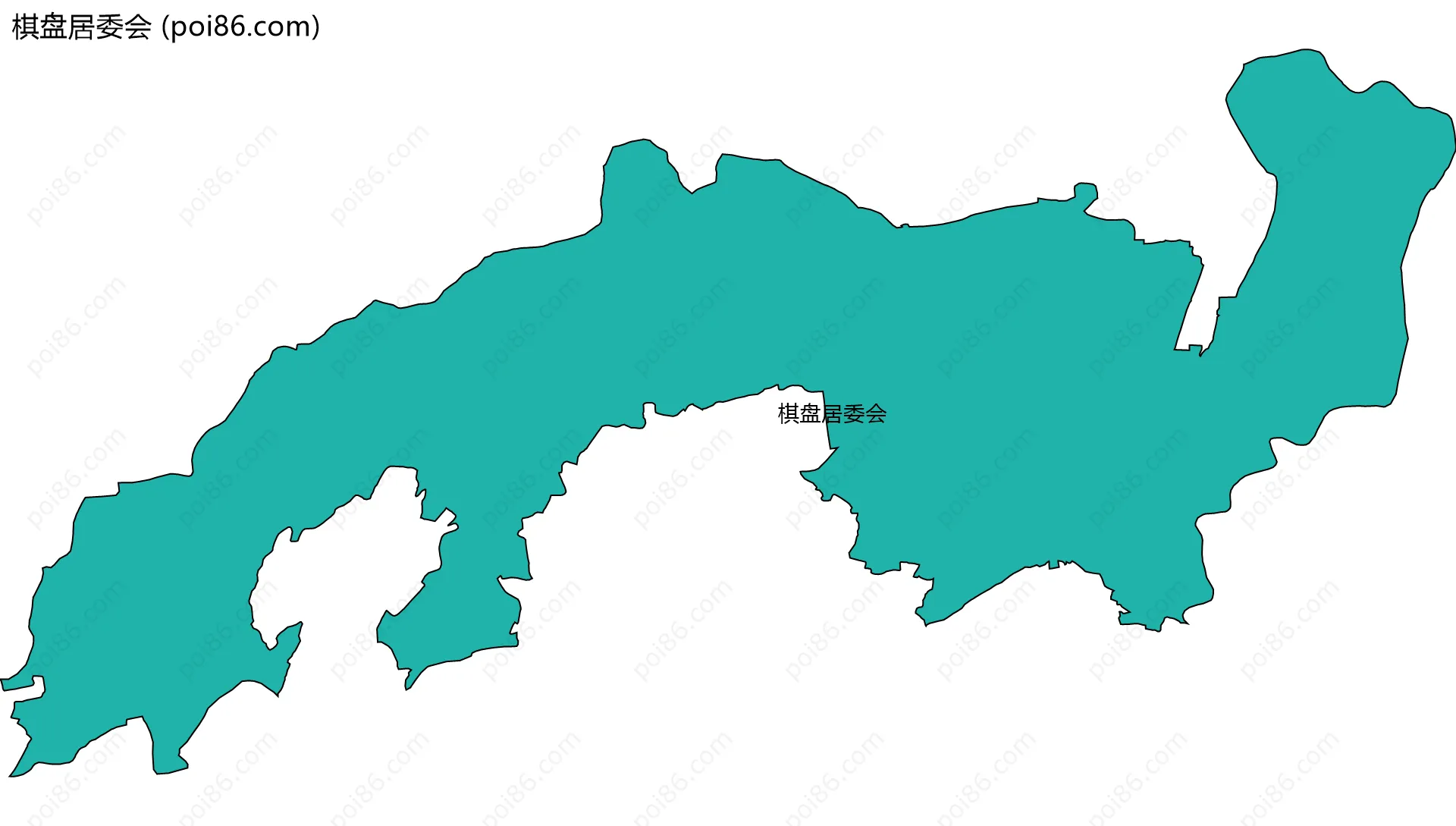 棋盘居委会边界地图