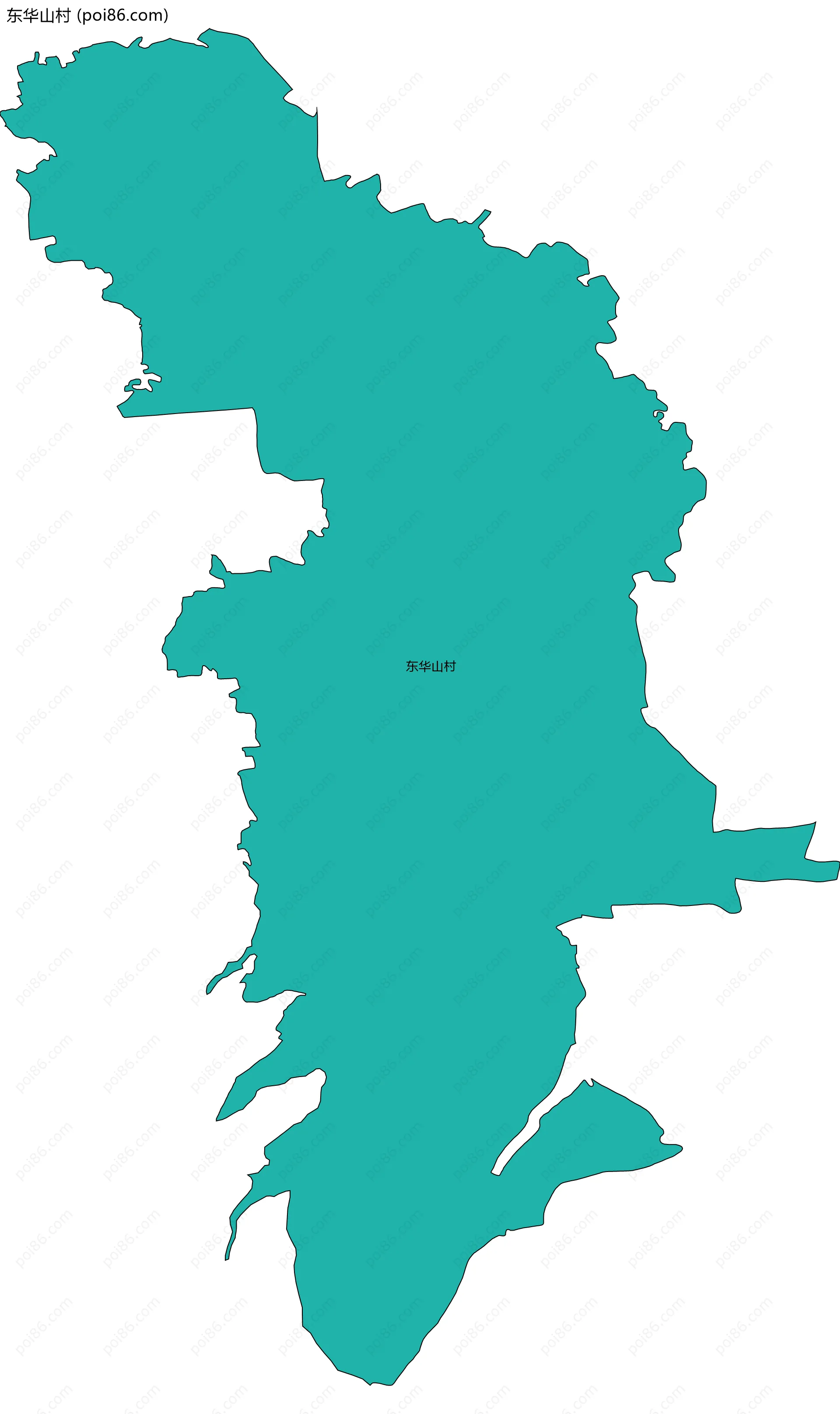 东华山村边界地图