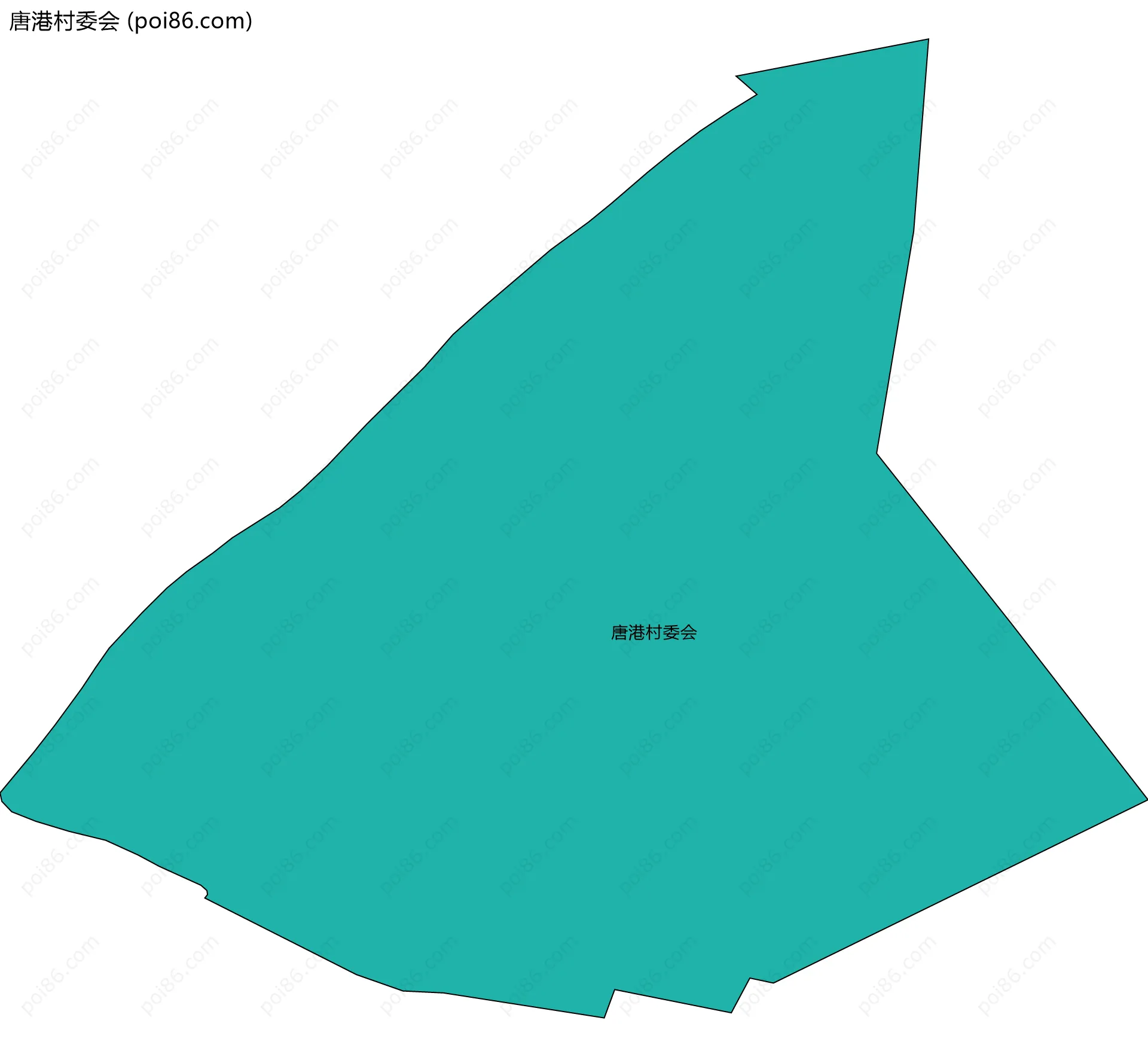 唐港村委会边界地图