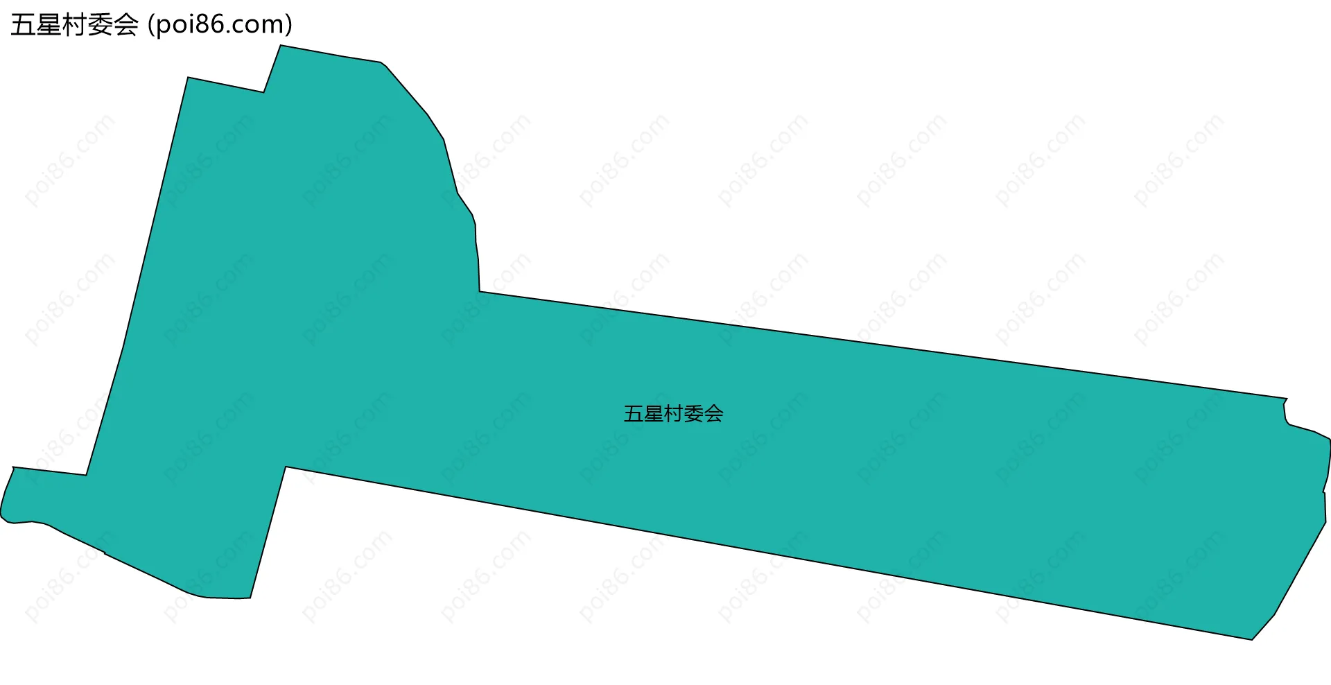 五星村委会边界地图