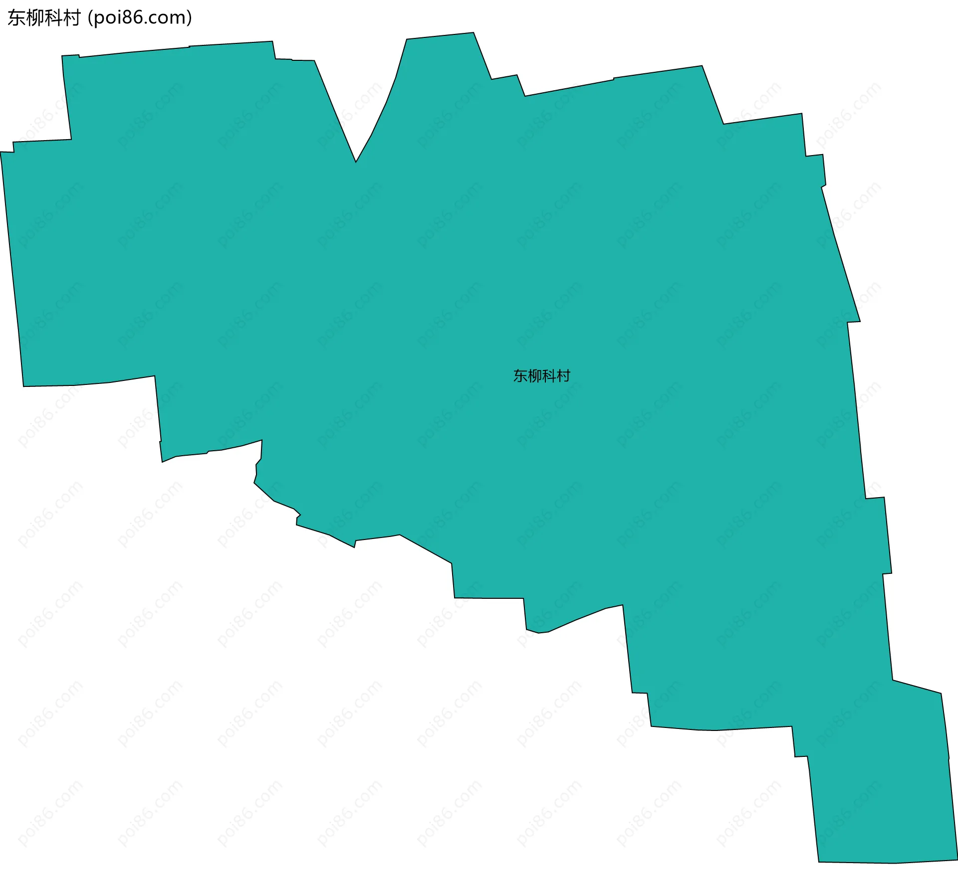东柳科村边界地图